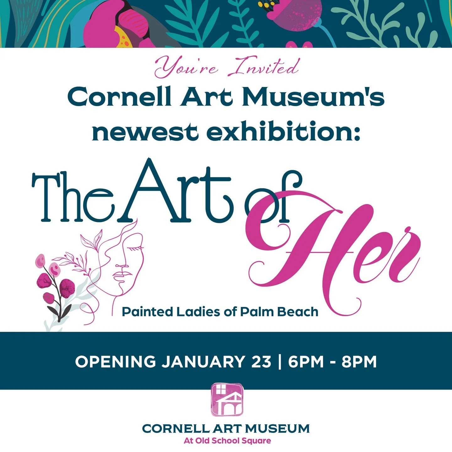 Please join us this Friday 1/23/2026 for the opening of this amazing exhibit at the Cornell Museum, 51 N Swinton Ave, in Delray Beach between 6 and 8 pm. I look forward to seeing you there and to celebrate being part of this exhibit. Don't miss the o