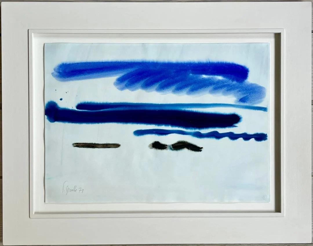 BLAU UBER BLAU 1971 GOUACHE AUF SCHOELLERS PAROLE 44.1X62.4 CM.jpeg