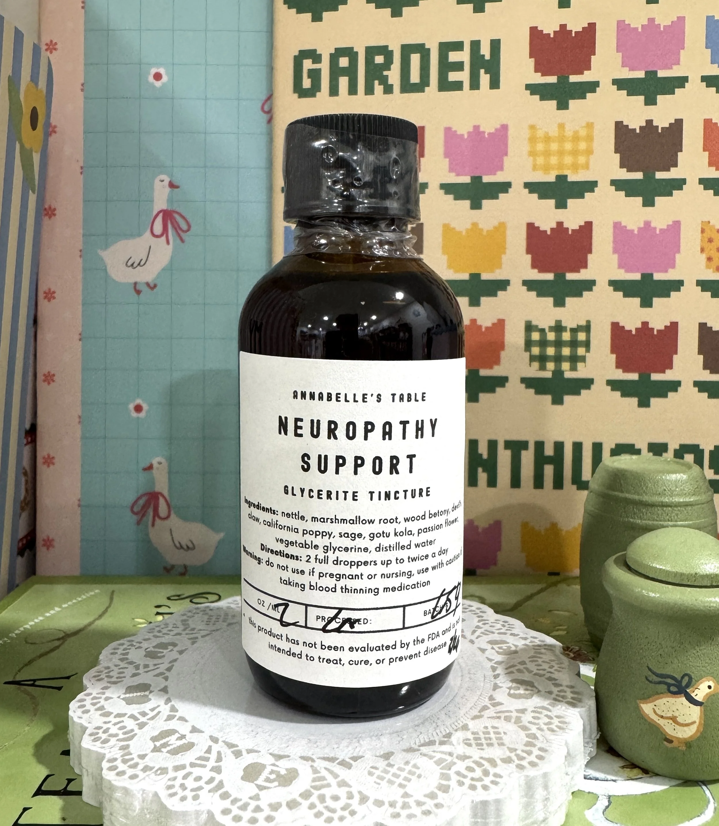 Neuropathy Support Organic Herbal Glycerite Tincture