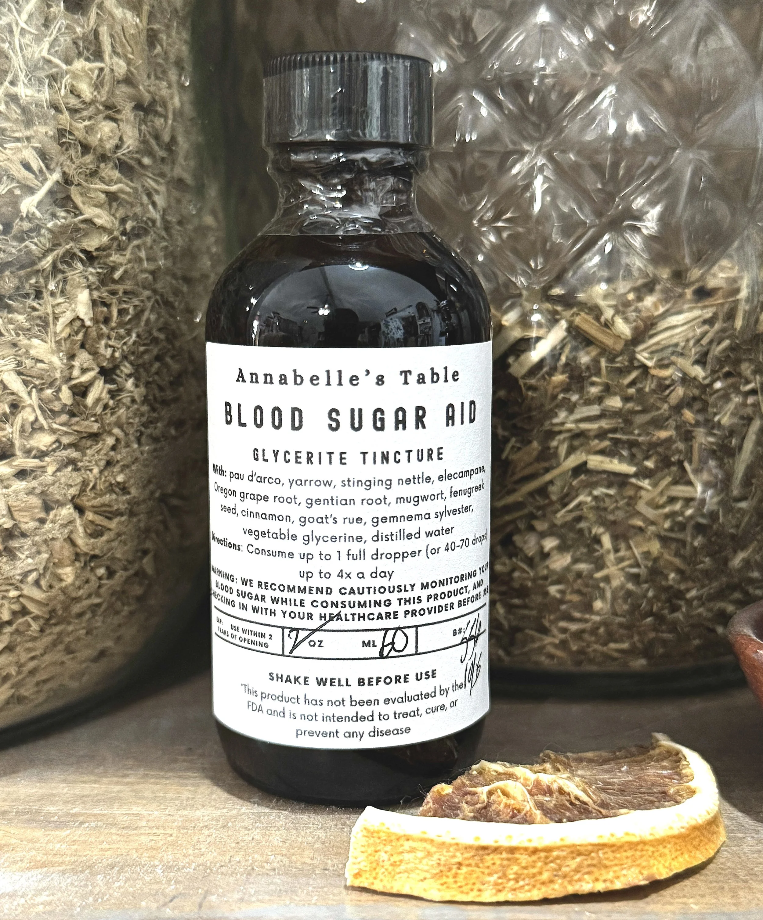 Blood Sugar Aid Herbal Glycerite Tincture