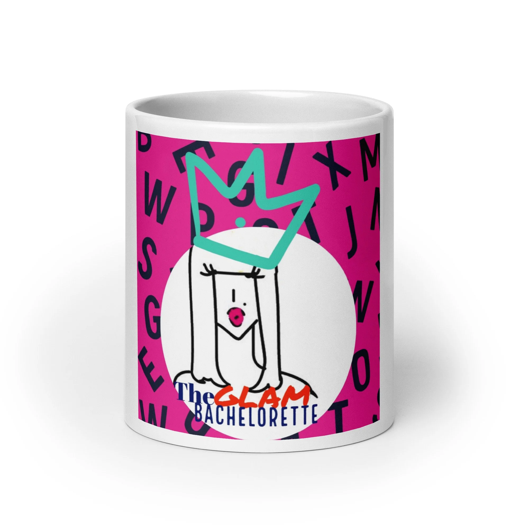 THE GLAM BACHELORETTE GLOSSY LOGO MUG