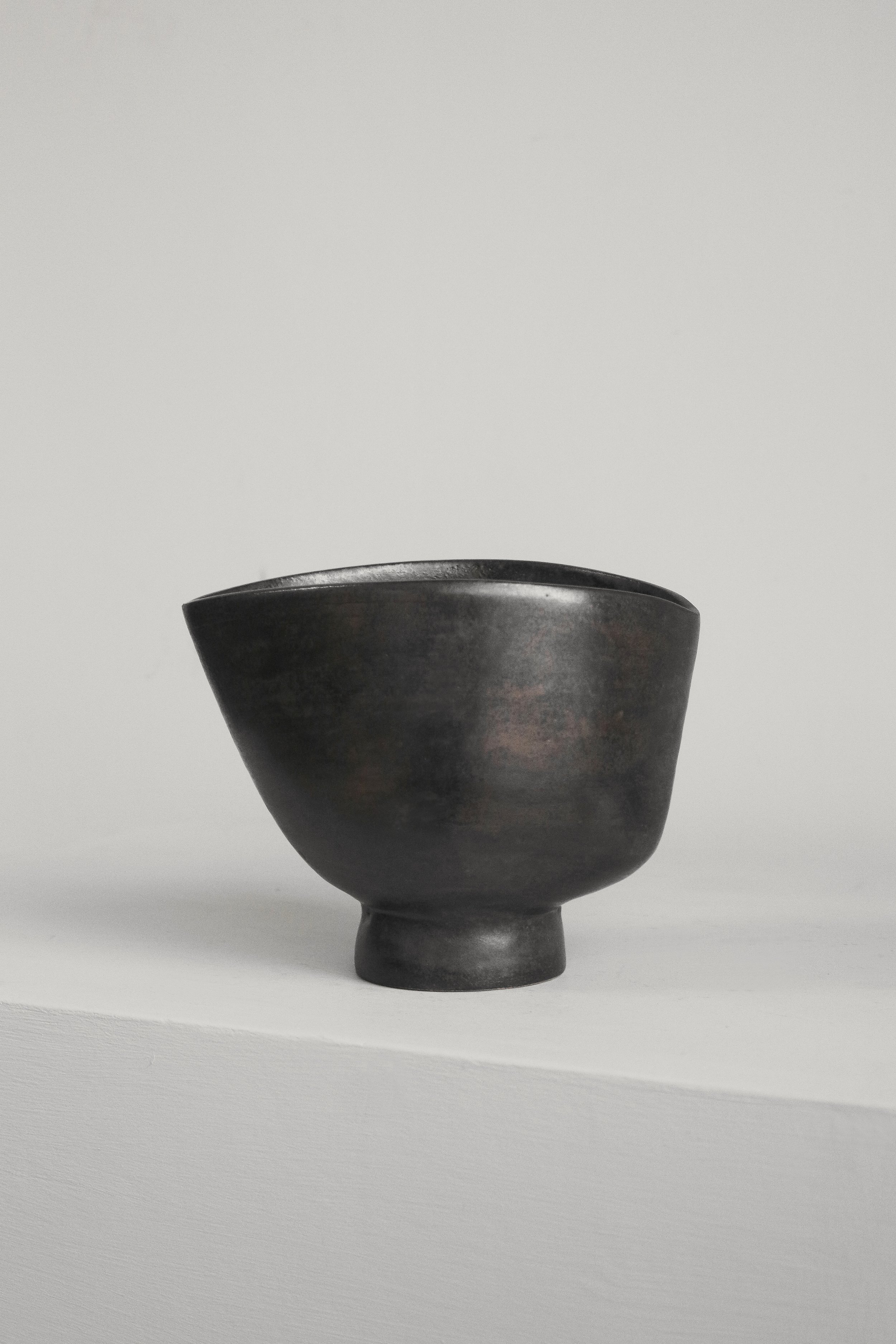 Pedestal Flared Pottery Bowl (2 of 1).jpg