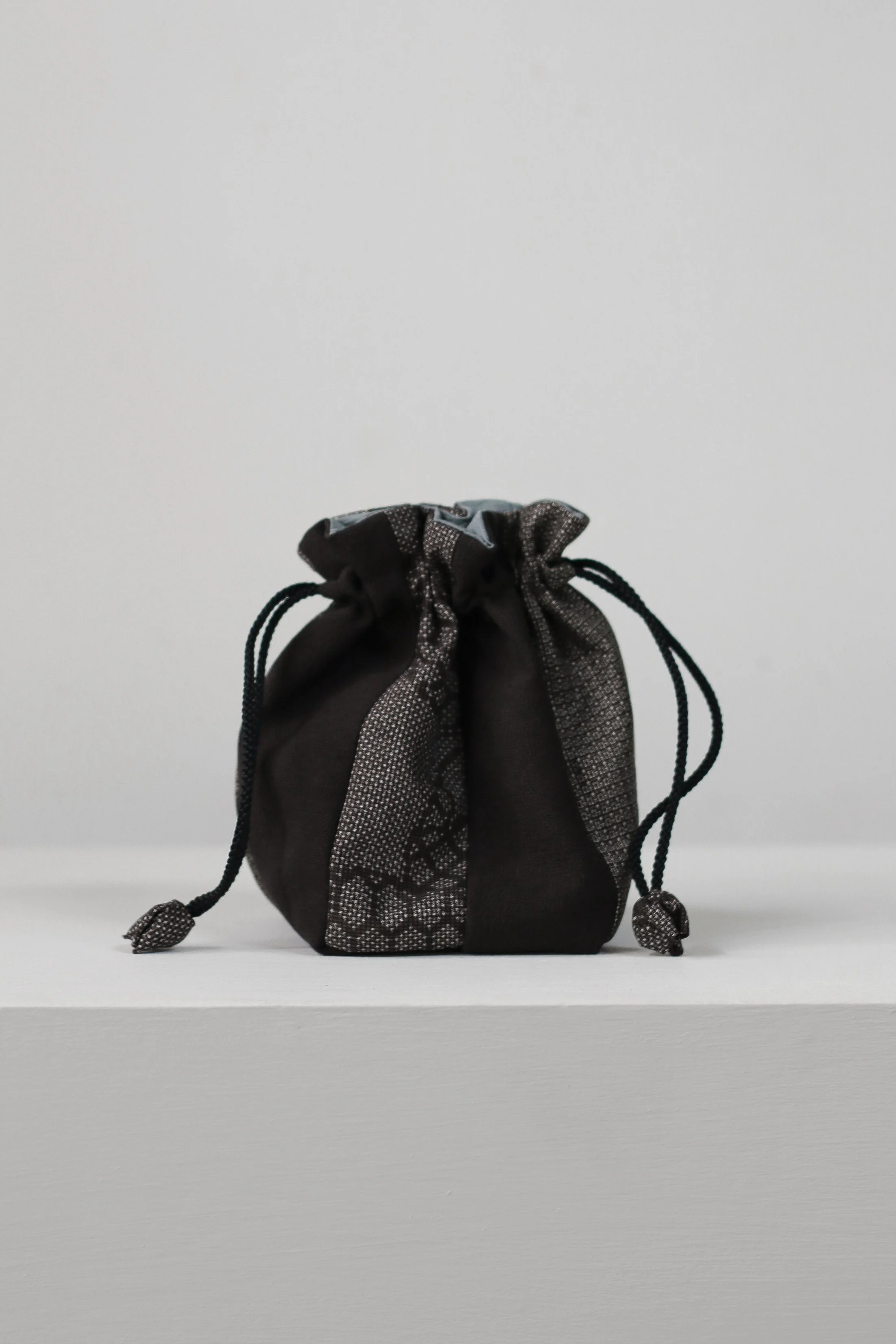 Japanese Oshima Tsumugi Silk Pouch Bag-1-2.jpg