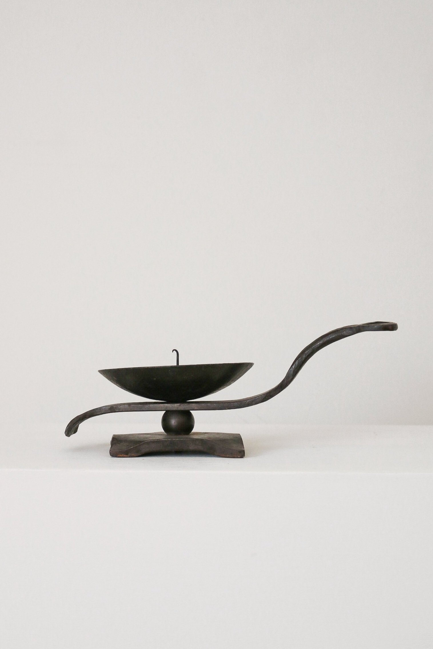 Stacked Iron Candle Holder