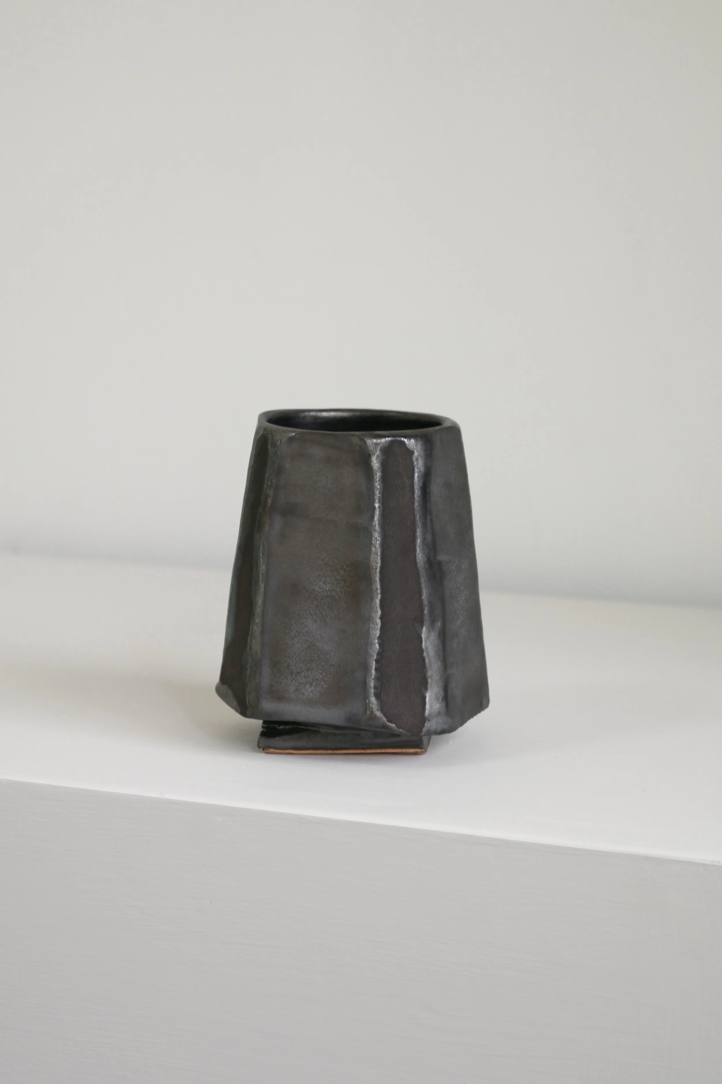 Cut sided gunmental pewter cup vessel-2.jpg