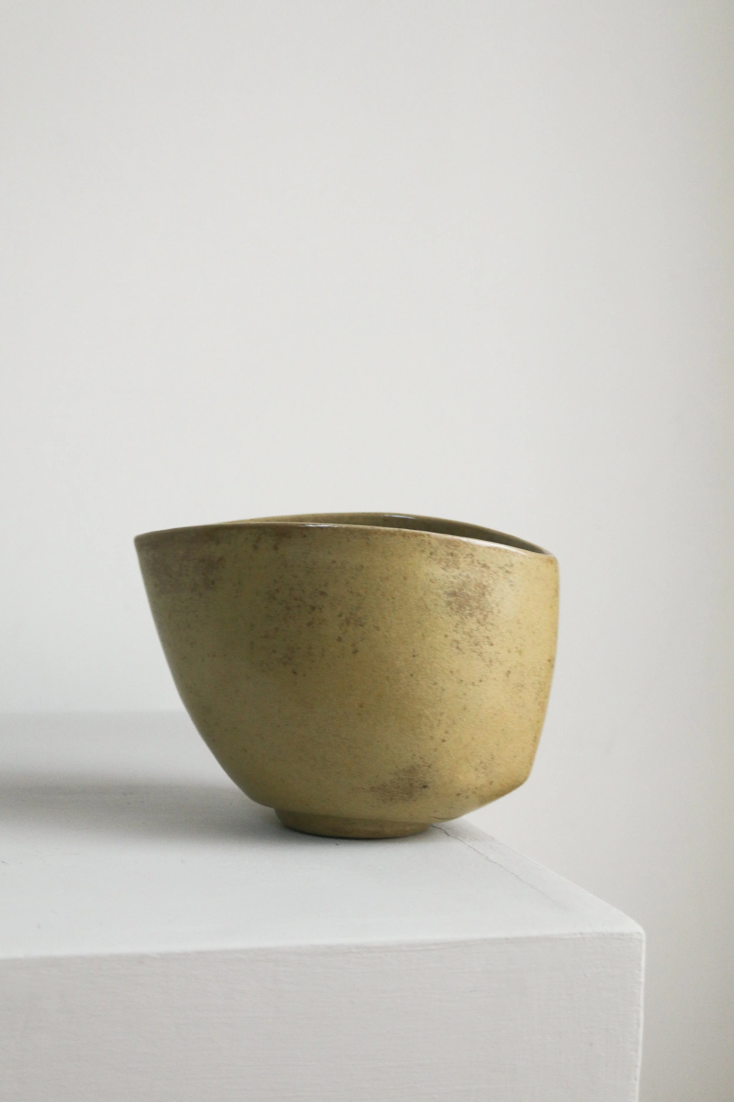 Sculptural Modernist Yellow Bowl (4 of 1).jpg