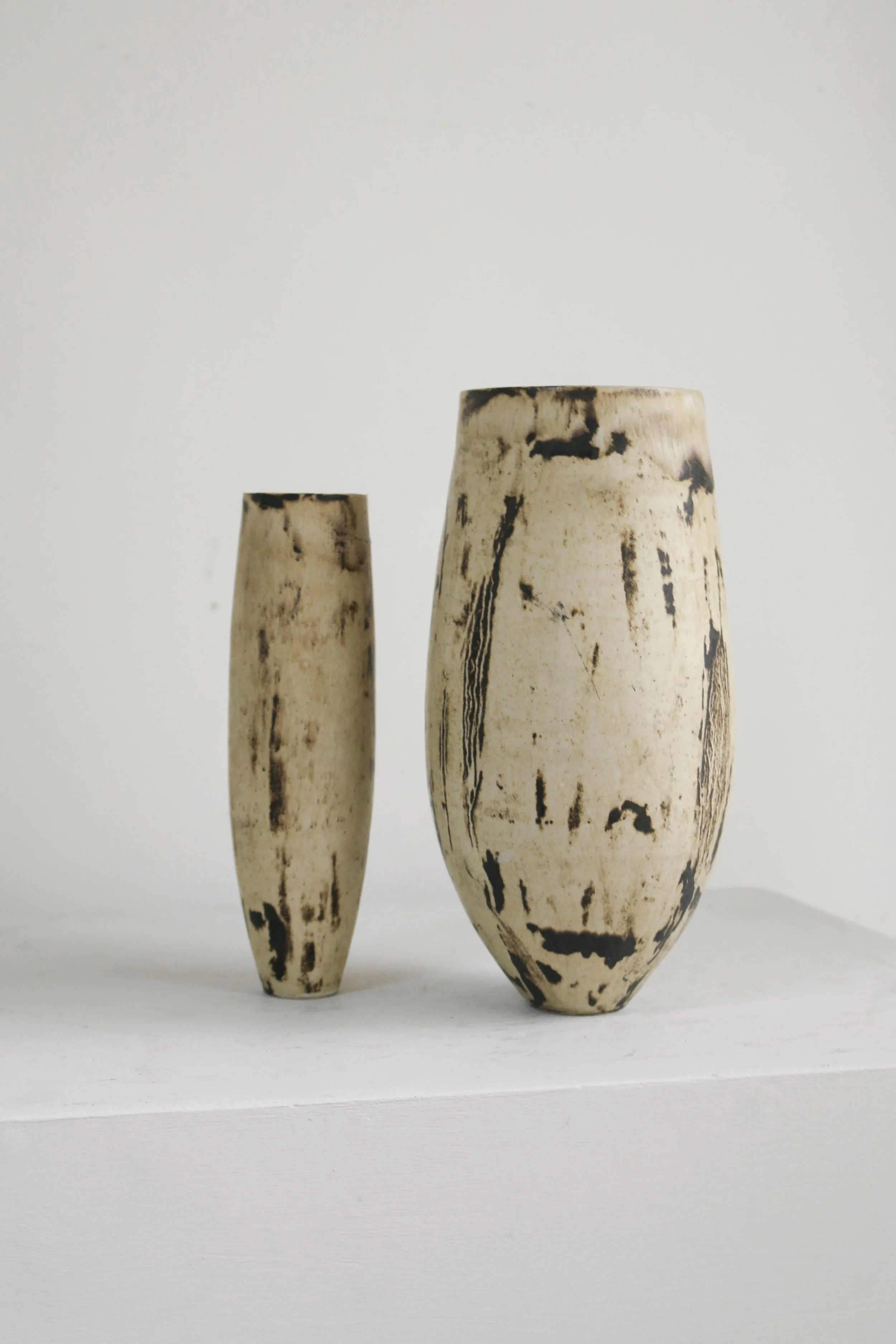 Studio Pottery Modernist Managanese Vases-2.jpg