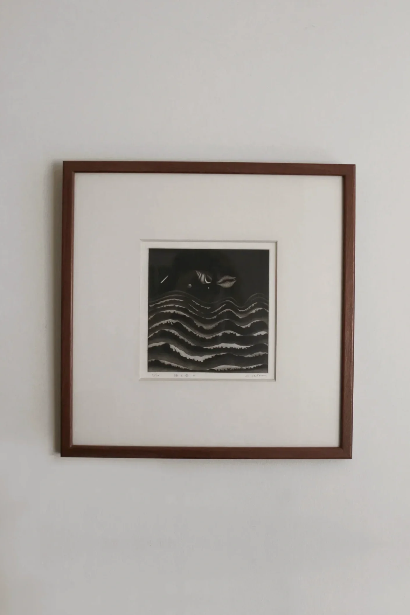 Sea Engraving by Hirota Masahisa