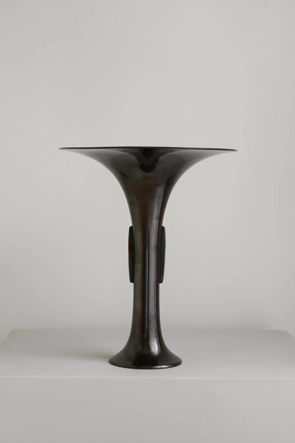 Japanese Flared Bronze Vase