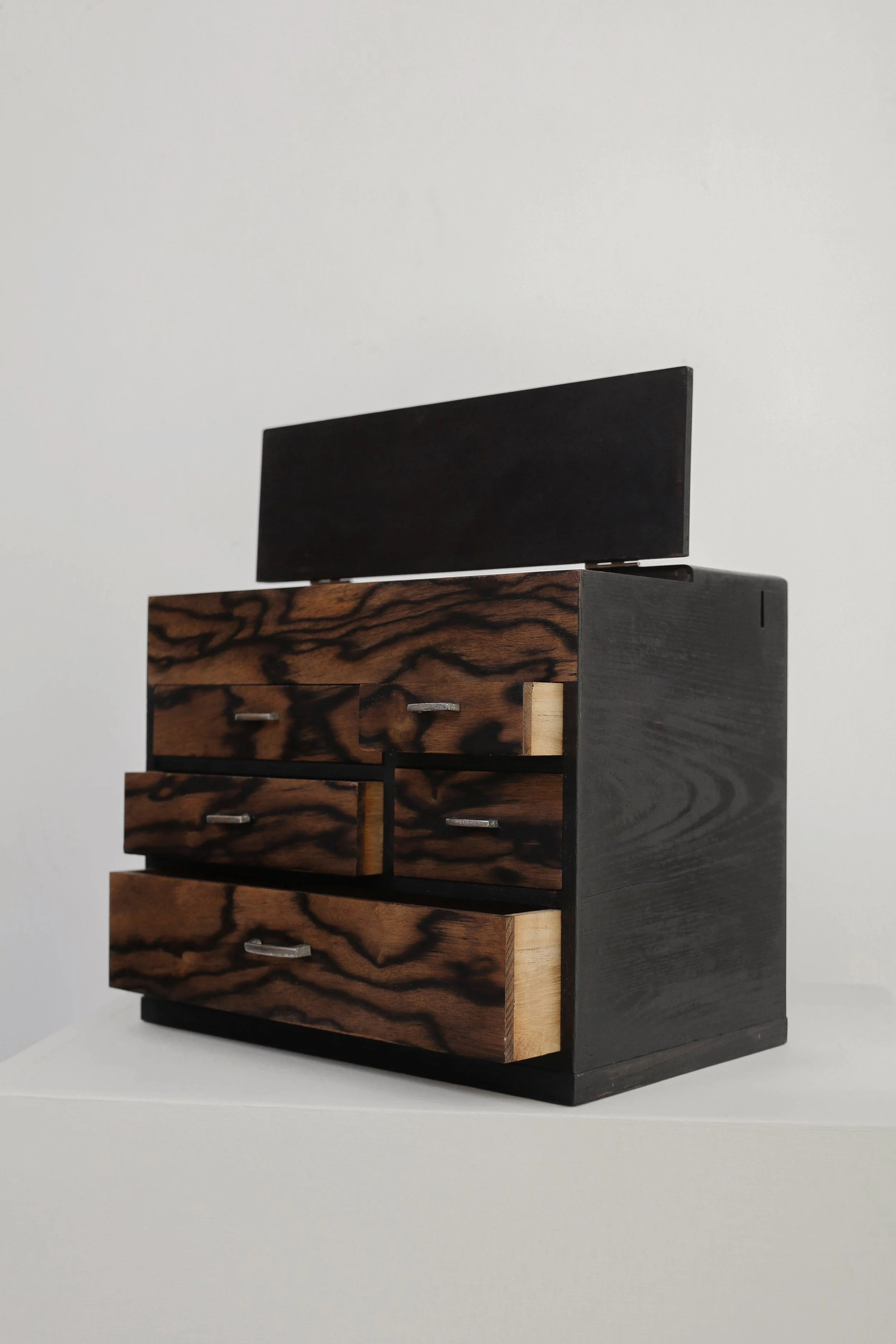 Vintage Japanese Persimmon Wood Tansu (4 of 1).jpg