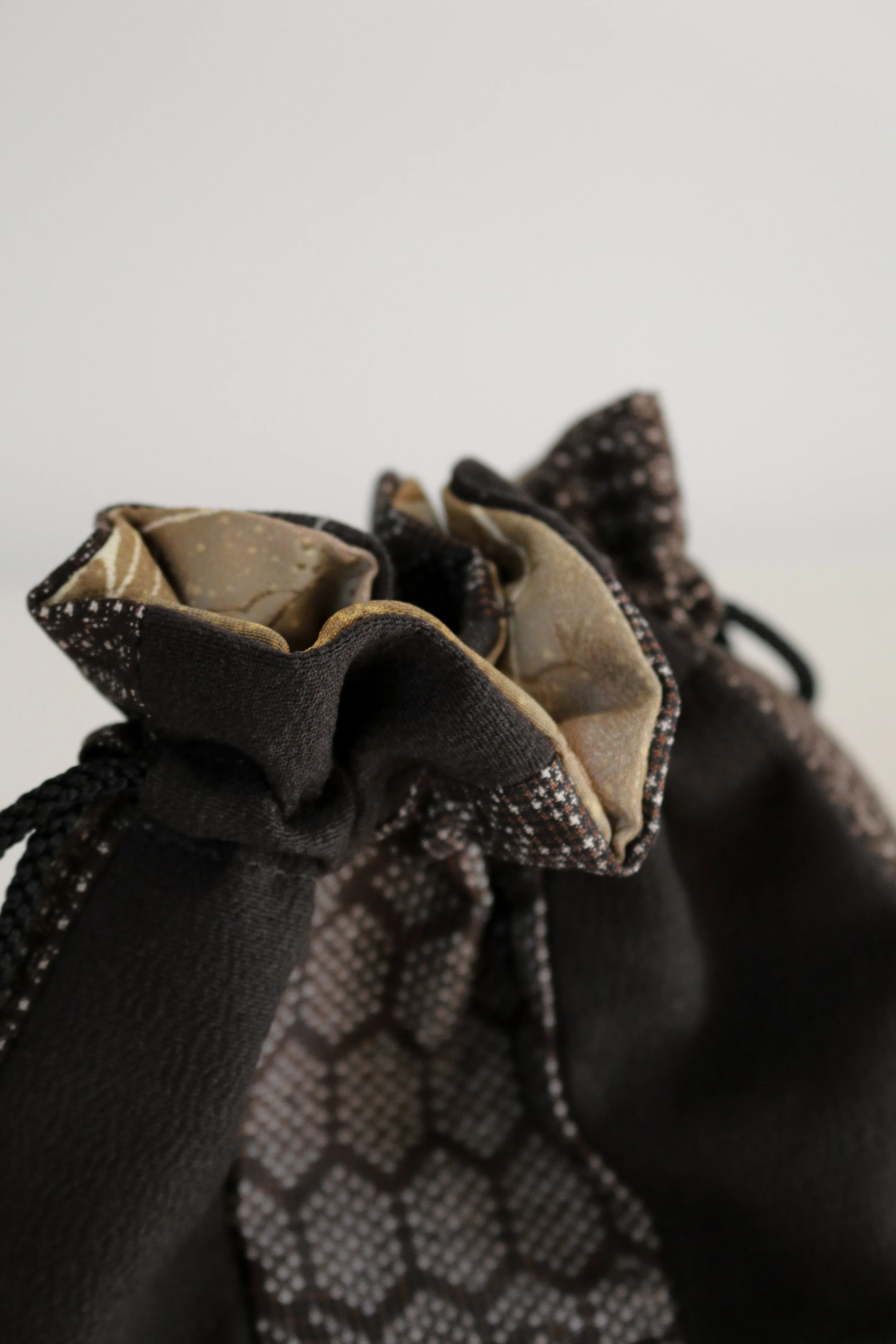 Japanese Panelled Oshima Tsumugi Silk Pouch Bag-7.jpg