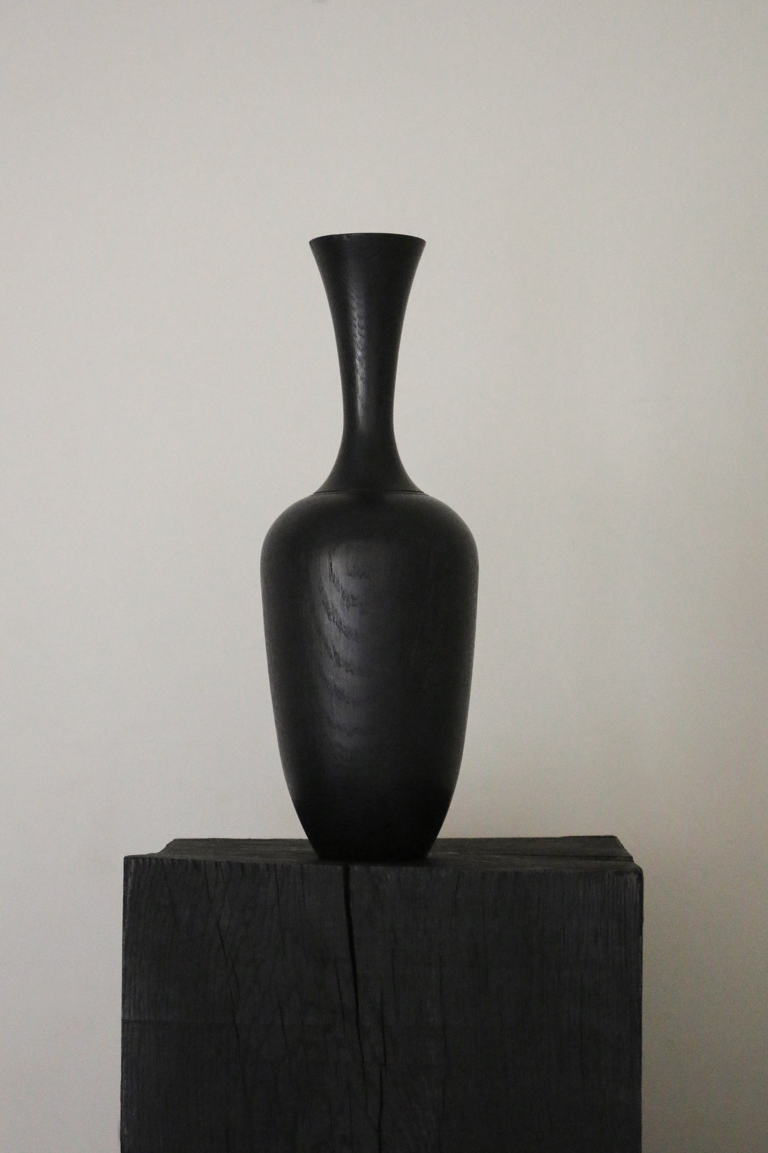 Black Oak Sculptural Wood Vase (2 of 1).jpg