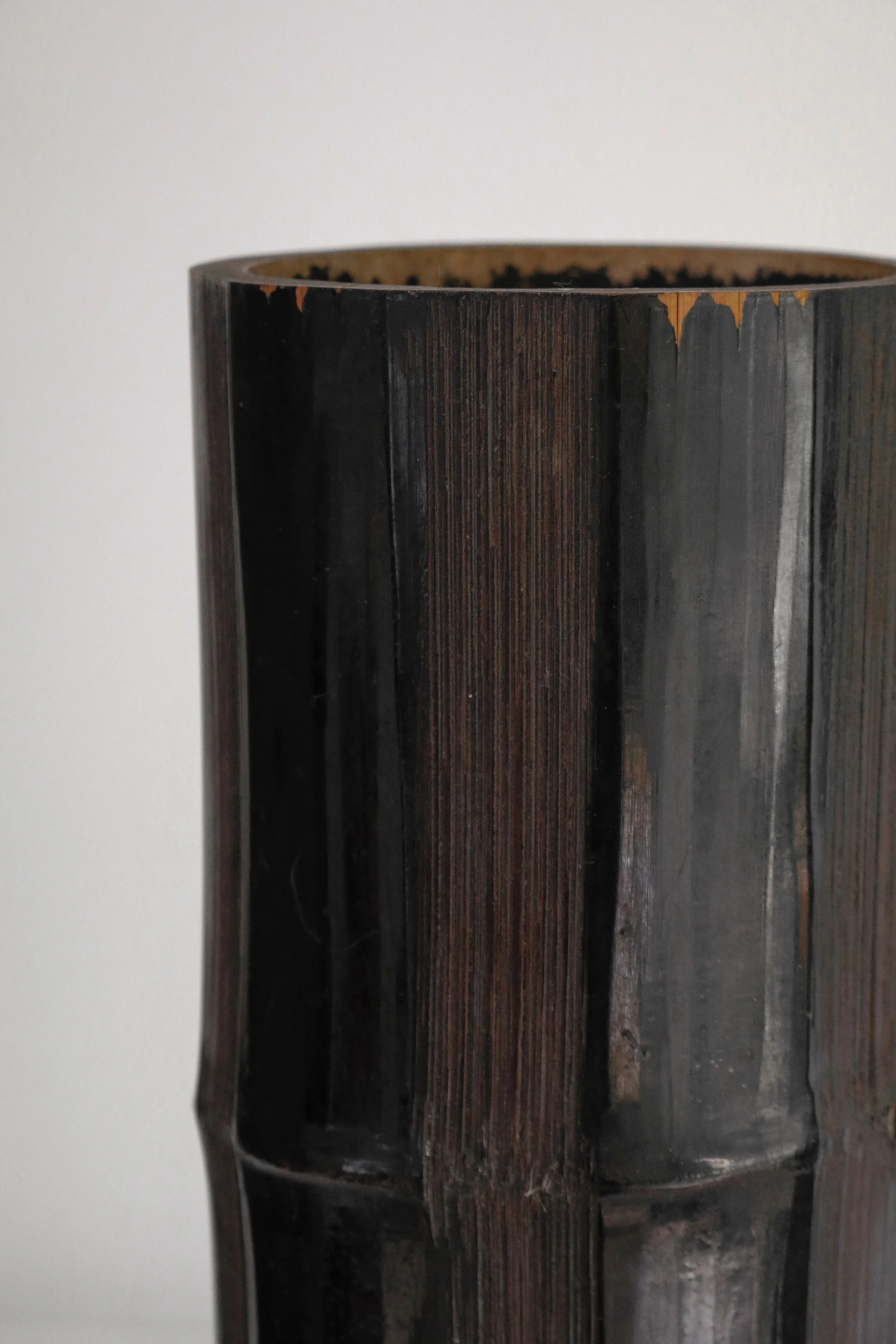 Japanese Striped Bamboo Lacquer Vase-4.jpg