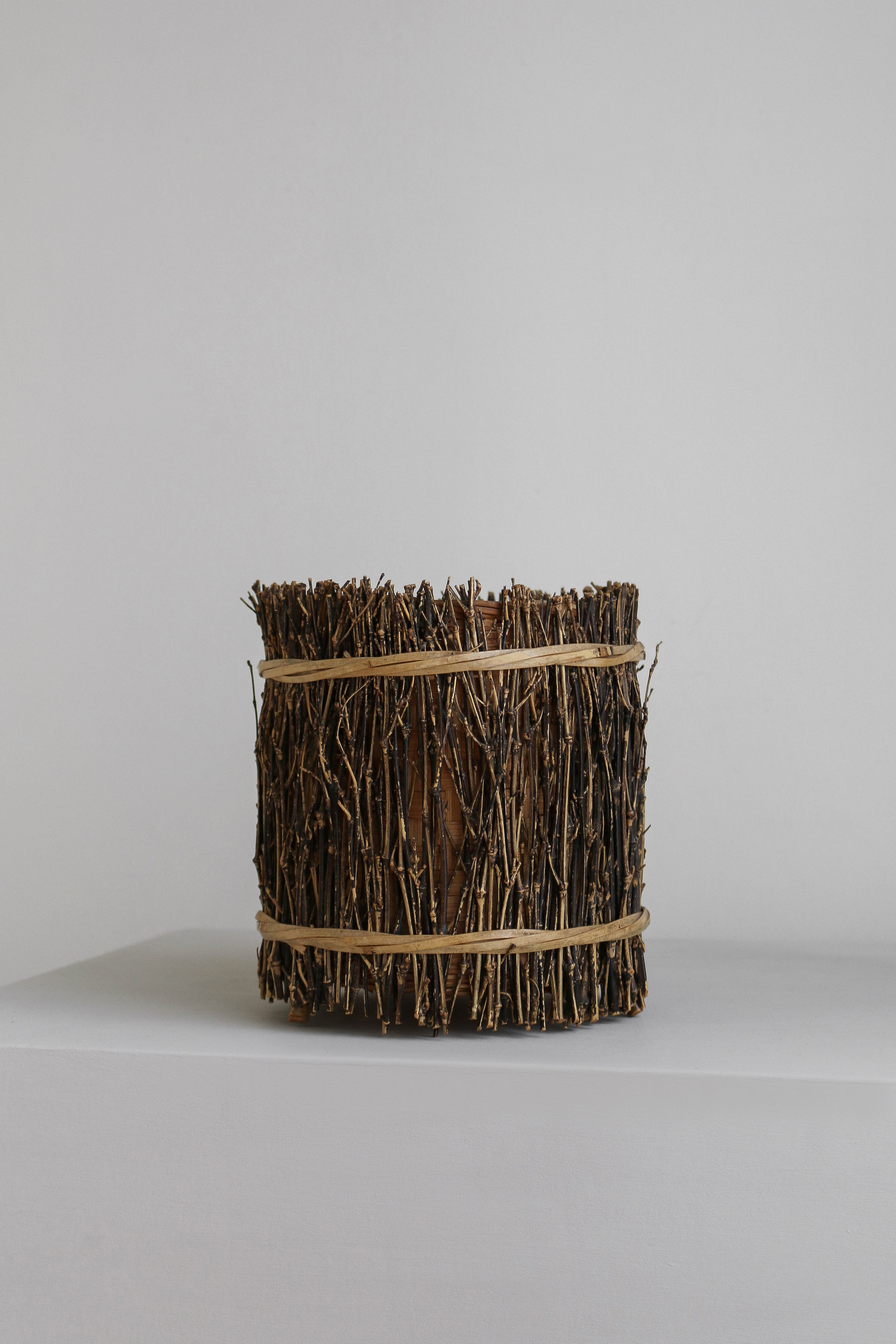 Japanese Bamboo Ikebana Basket
