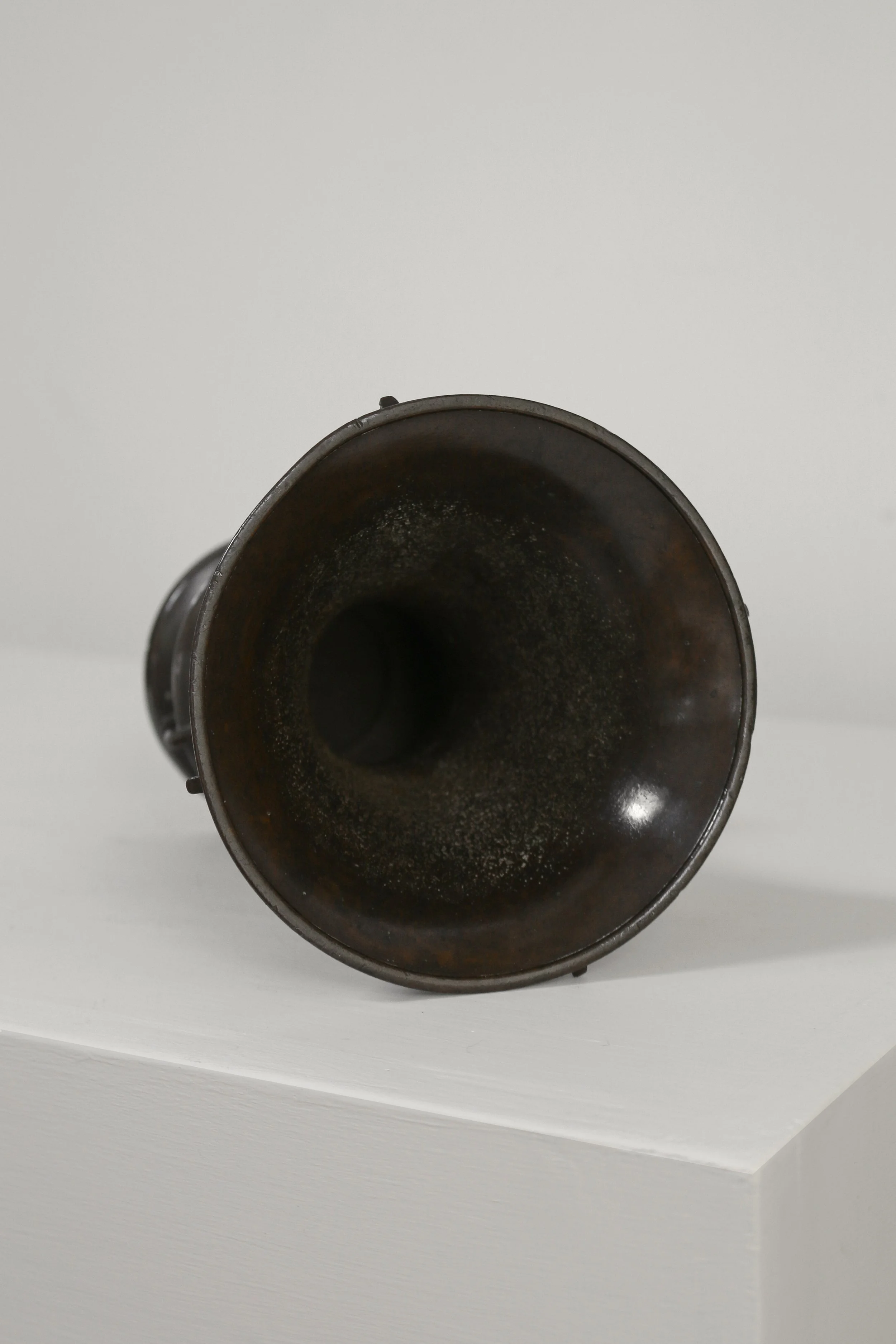 Vintage Japanese Meji Flared Bamaboo Bronze Vase-6.jpg