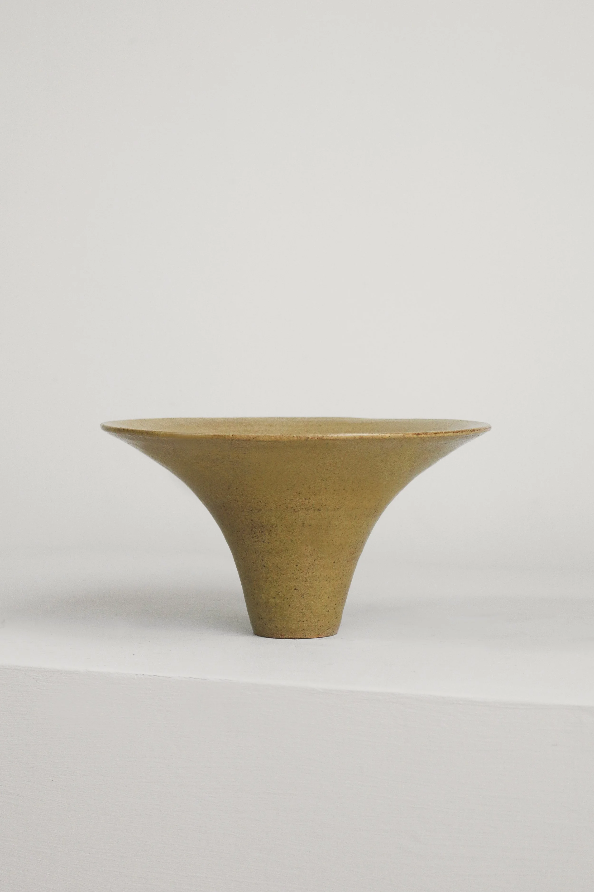Ochre Pottery Flared Bowl (1 of 1).jpg
