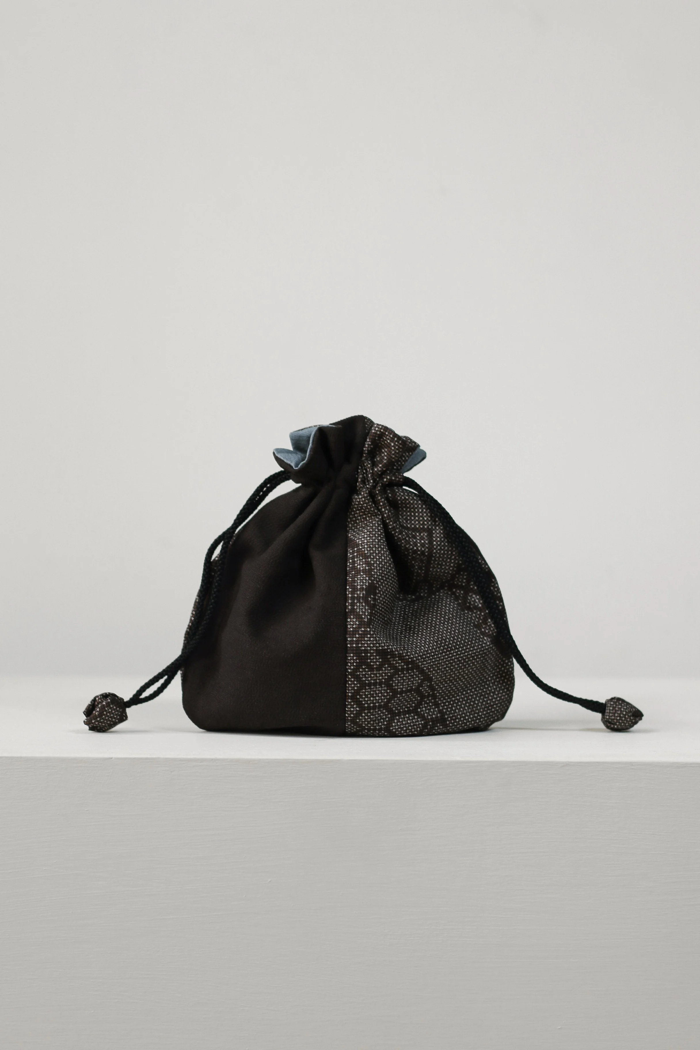 Japanese Mixed Oshima Tsumugi Silk Pouch Bag-5.jpg