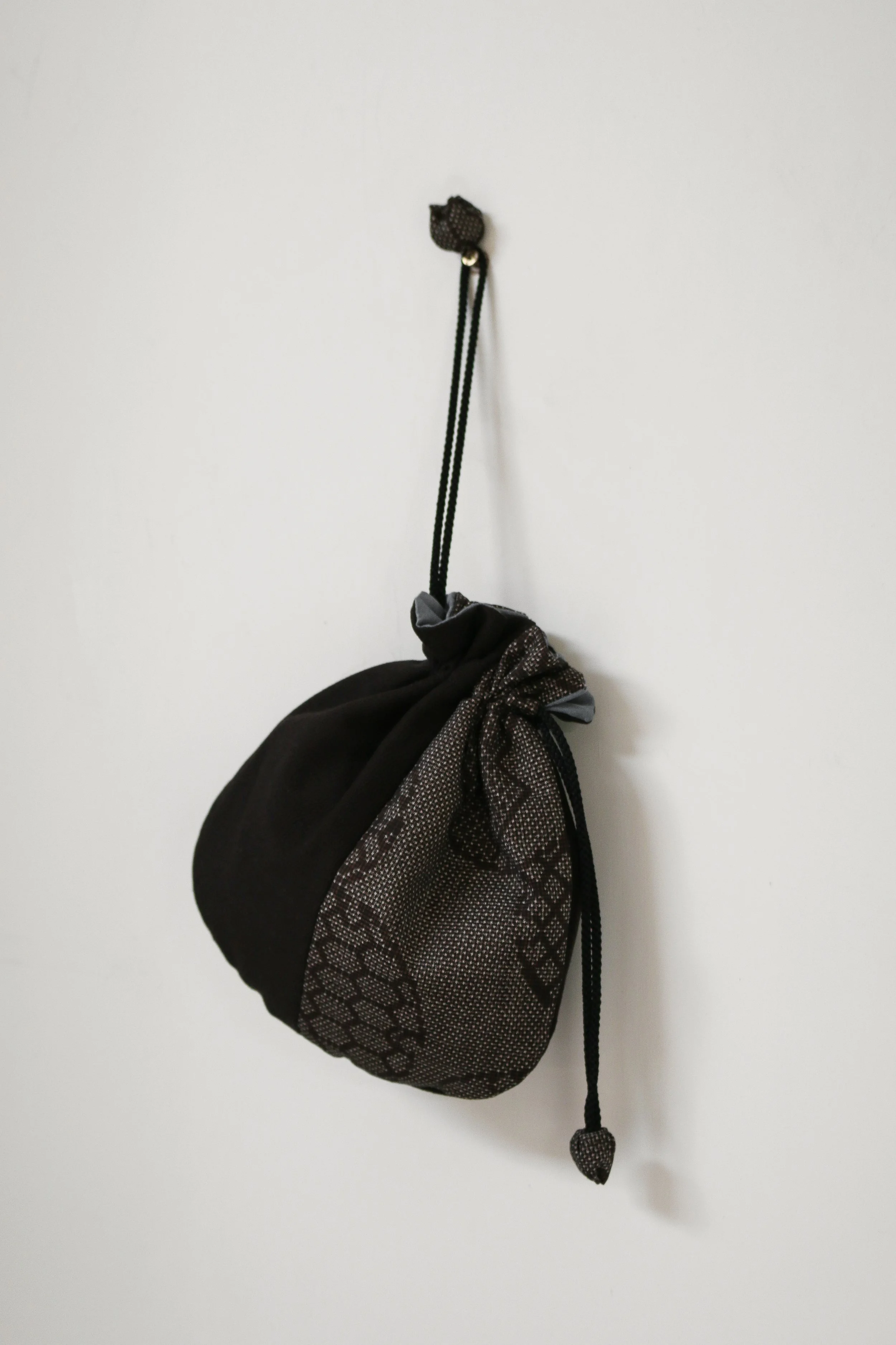 Japanese Mixed Oshima Tsumugi Silk Pouch Bag-1.jpg
