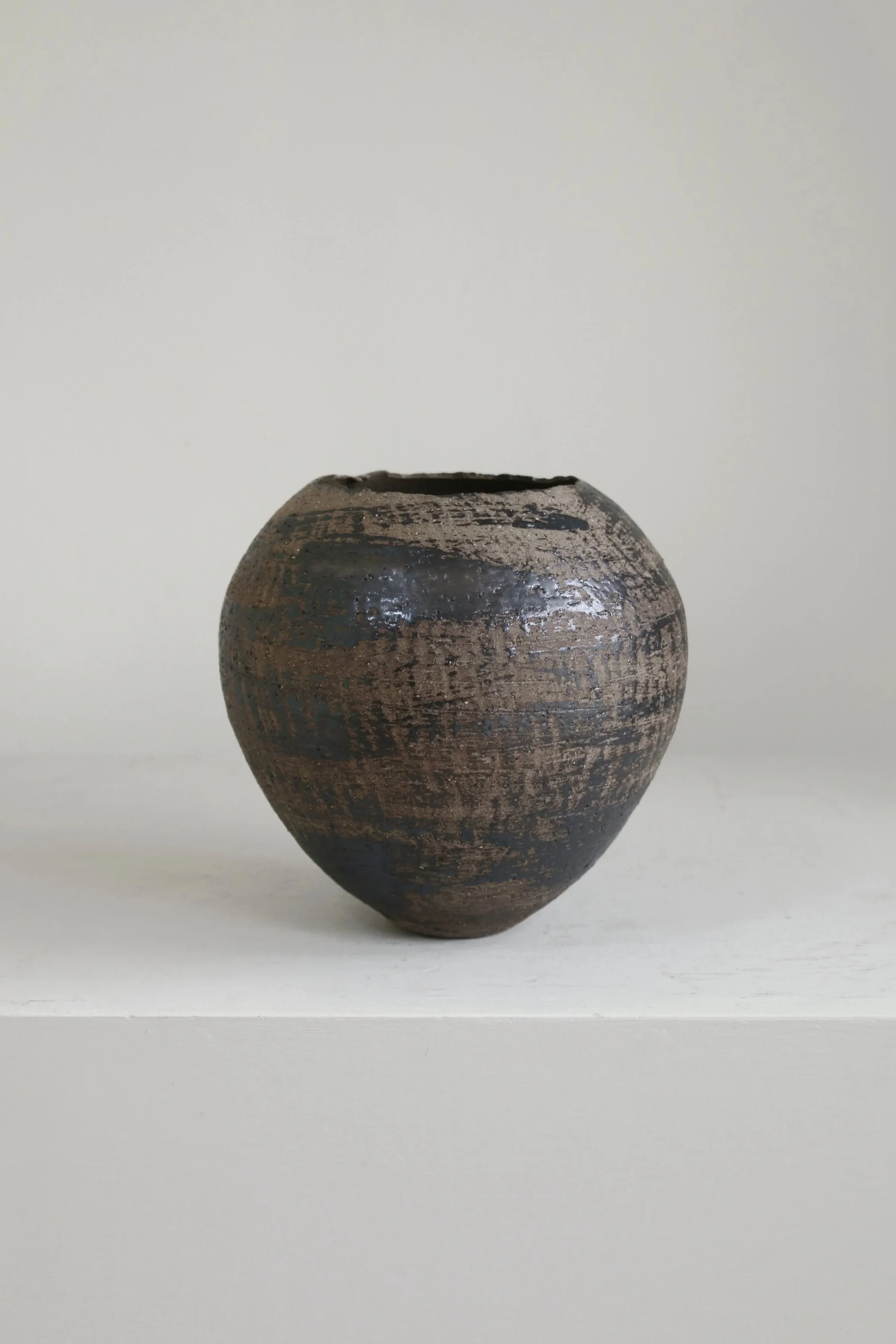 Studio+Pottery+Brushed+Manganese+Vase+Vessel-2.jpg