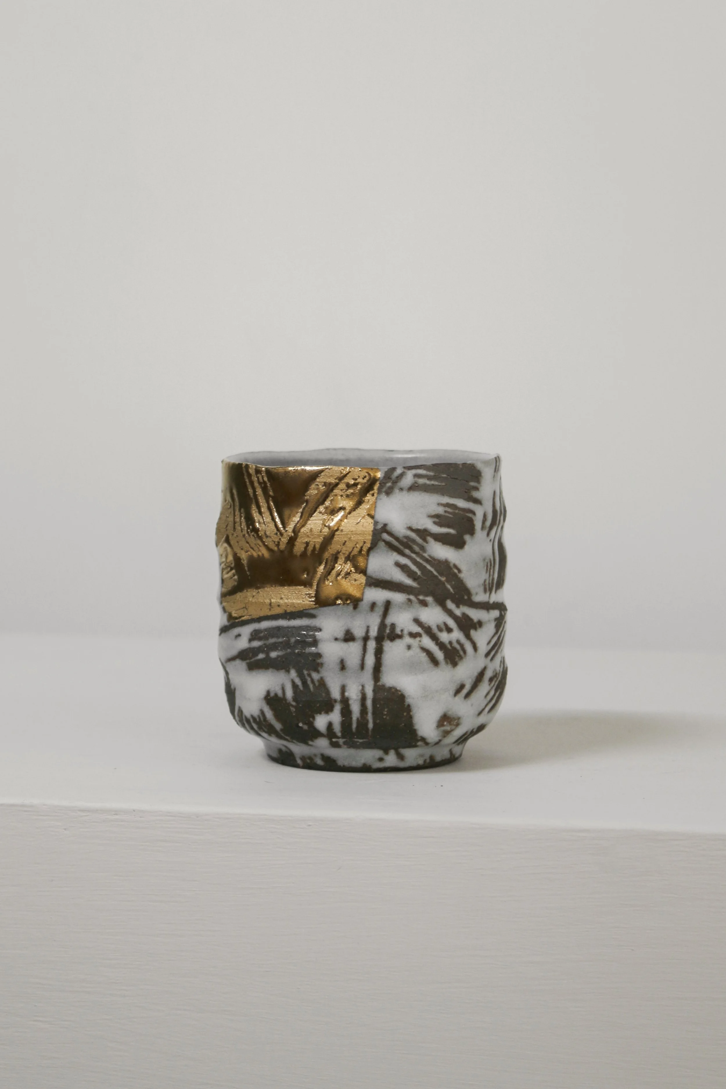 Japanese Gold and Silver Yunomi Cup by Yoshiro (Yoshio) Kato-1.jpg