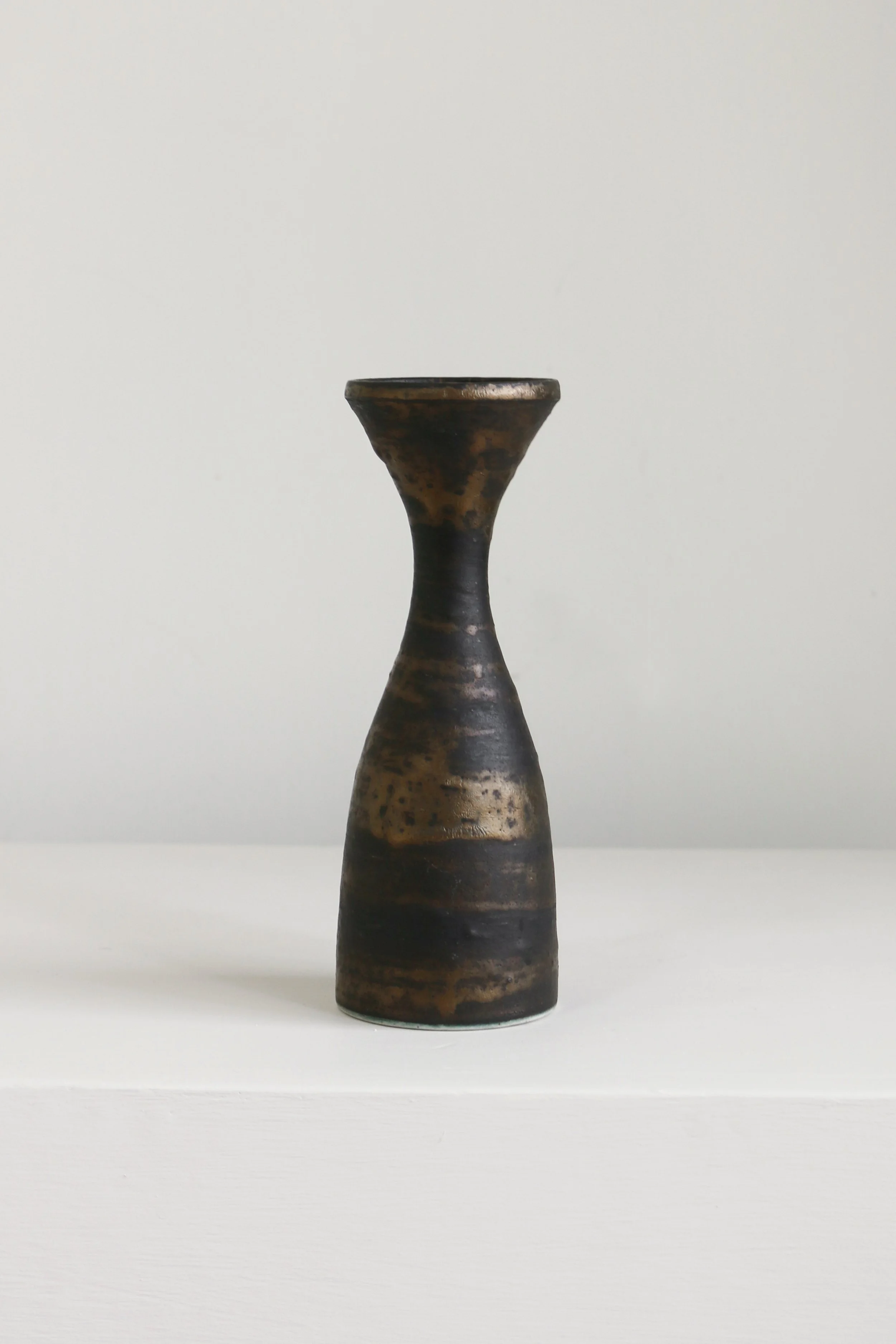 Manganese Modernist Ceramic Vase by Chris Carter-1.jpg