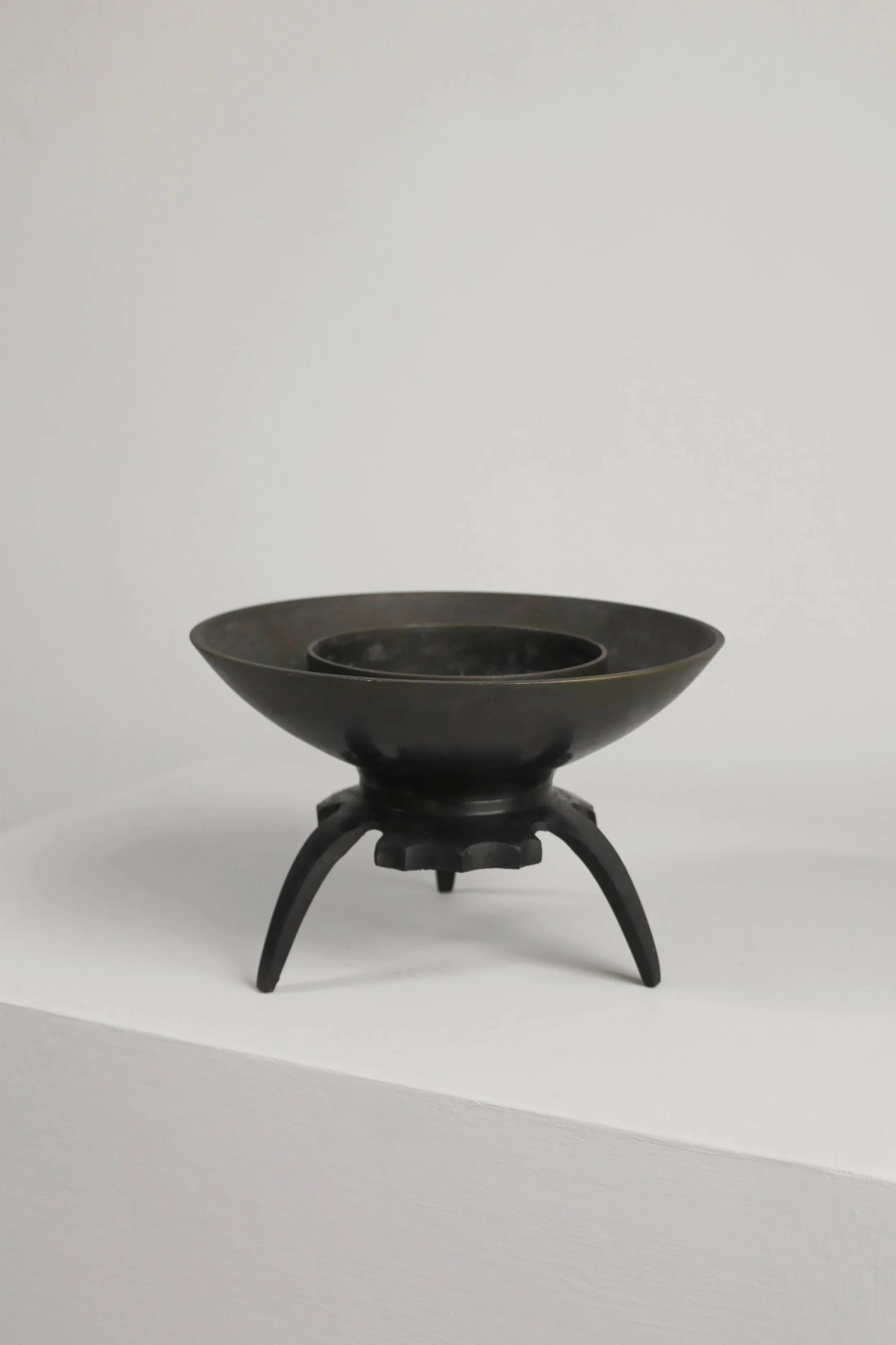 Japanese Tripod Bronze Bowl