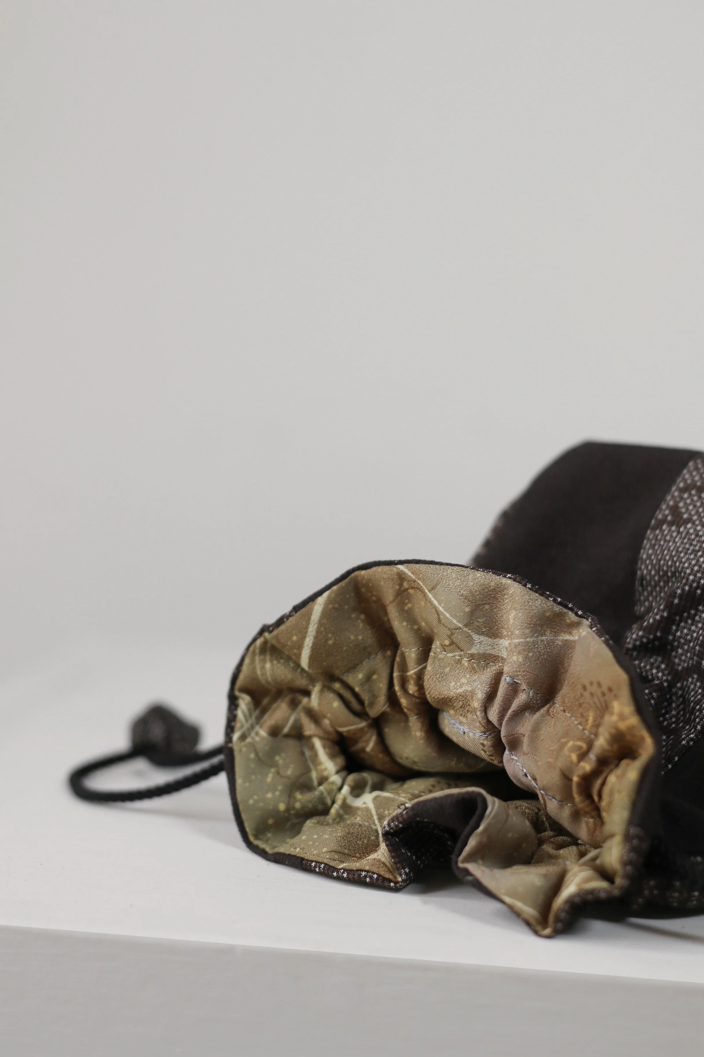 Japanese Panelled Oshima Tsumugi Silk Pouch Bag-3.jpg