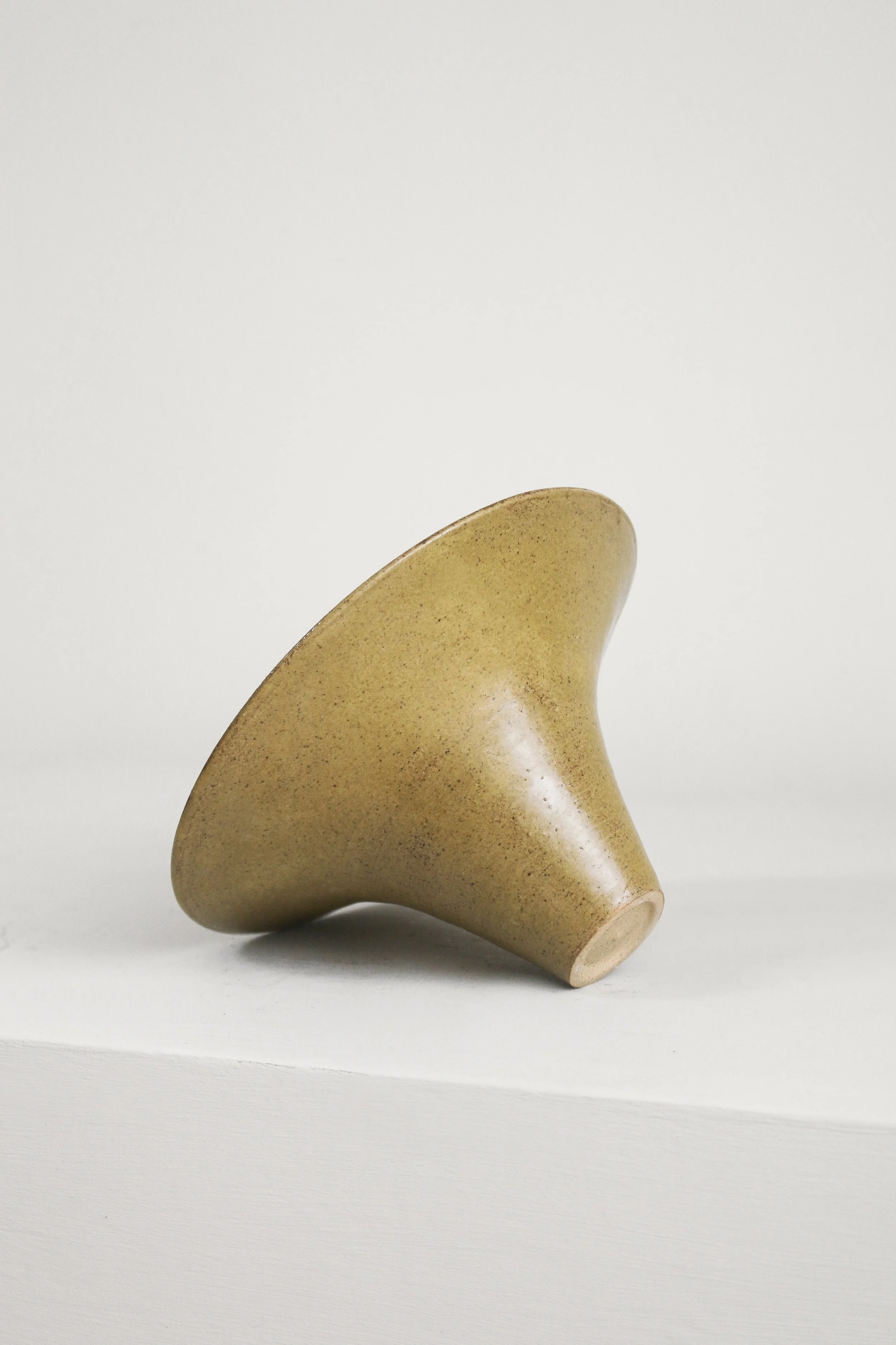 Ochre Pottery Flared Bowl (3 of 1).jpg