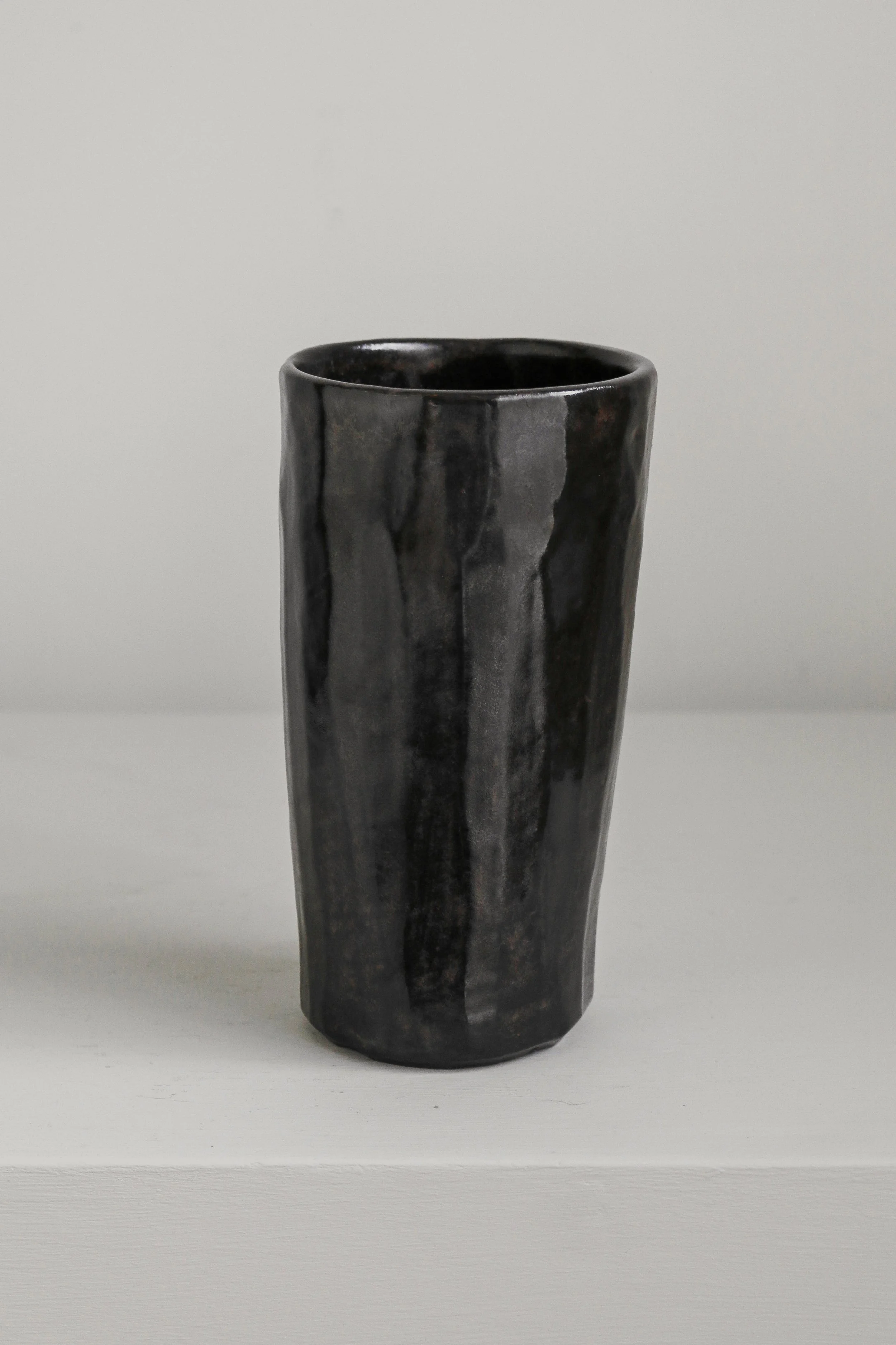 Faceted Studio Pottery Vase (3 of 1).jpg