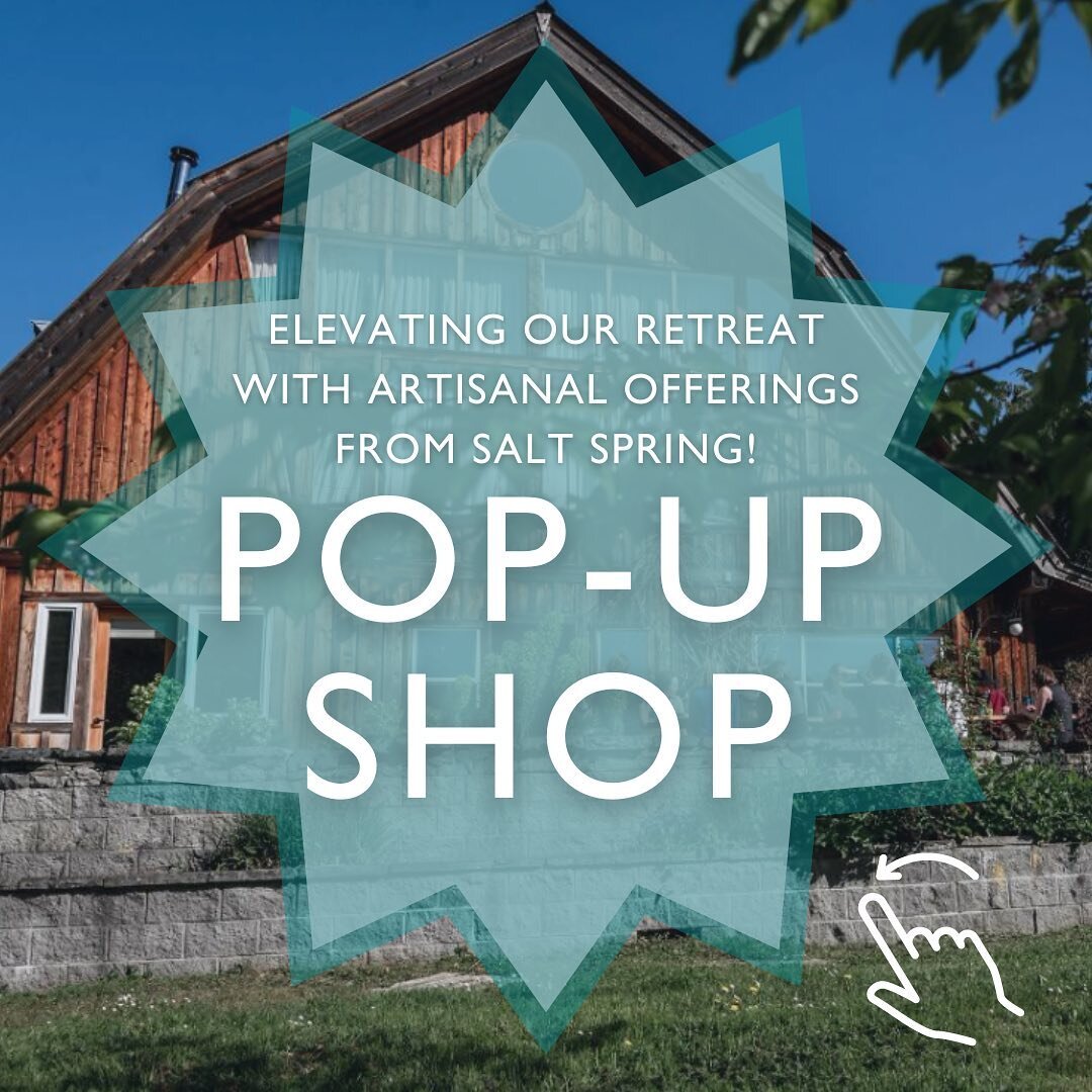 Our Salt Spring Artisan Pop-Up Shop will feature some of the best art and artisanal products from the island! 😍

During our attendee's relaxing moments, they can explore a local pop-up shop we've set up. 

Swipe to see who will be featured at our Se