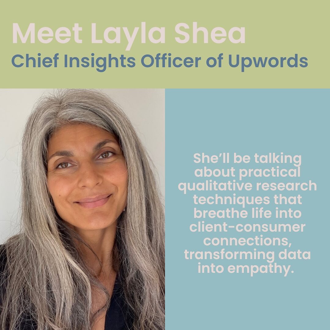 Meet one of our amazing speakers at our September retreat: @shealayla 

Founded back in 2008, Layla kickstarted Upwords with a fresh perspective! Her qualitative research techniques breathe life into client-consumer connections, transforming data int