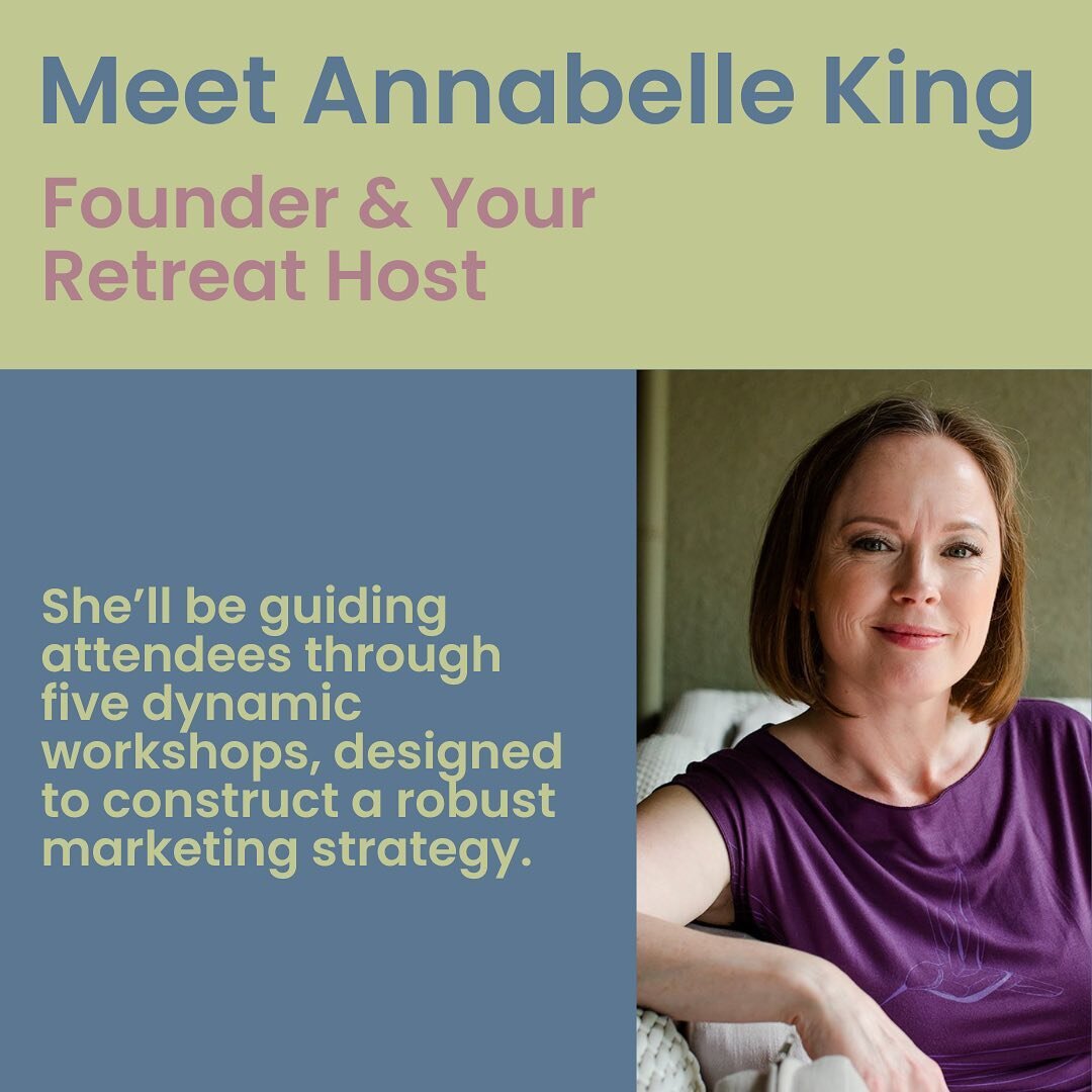 Meet your retreat founder and retreat host, Annabelle King! She's a Brand &amp; Marketing Consultant, but she's a brand storyteller at heart. She has over 20 years experinece bringing brand stories to life to connect with thier customers.

Annabelle 