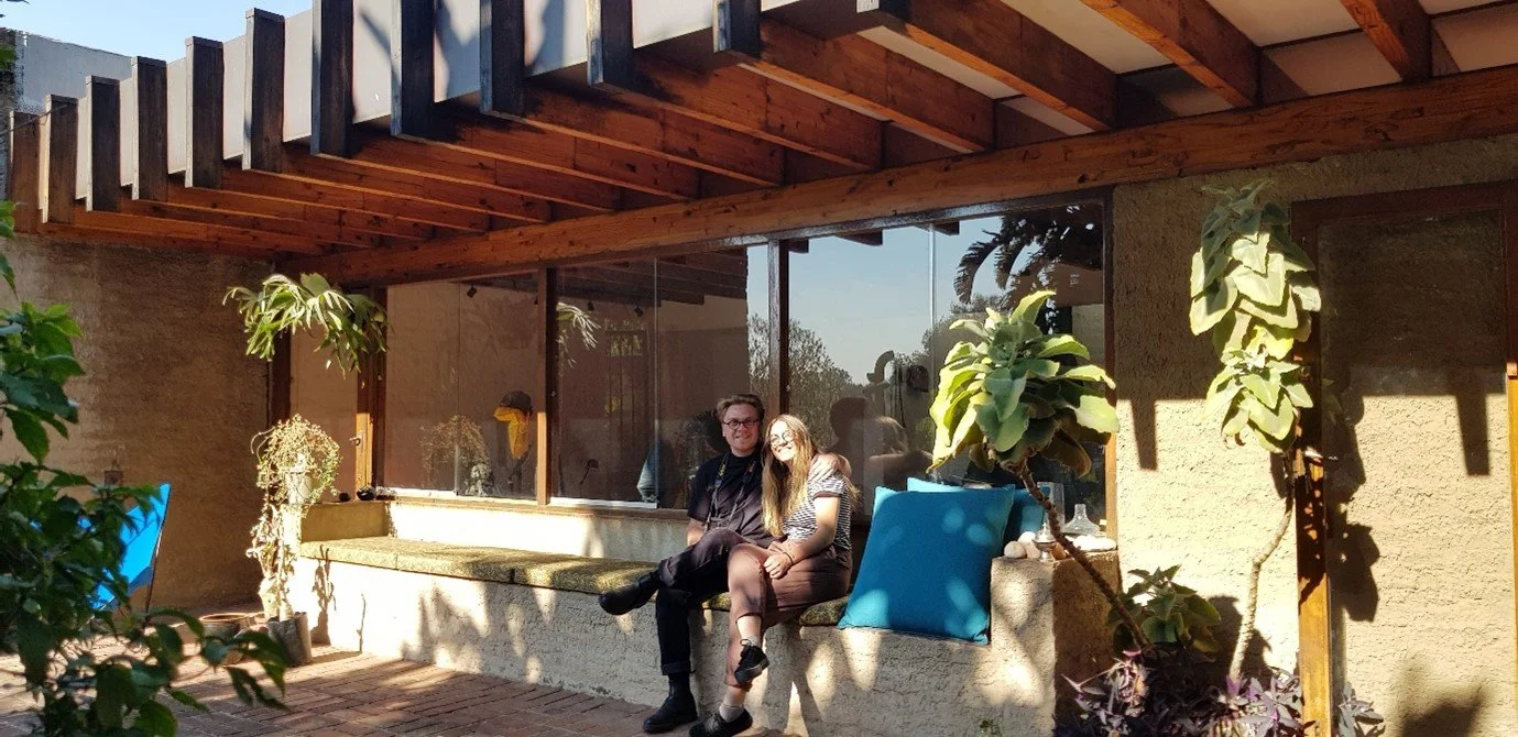 Picture of the garden facing patio at the Eduardo Villa house in Joburg taken by Thorsten Deckler.