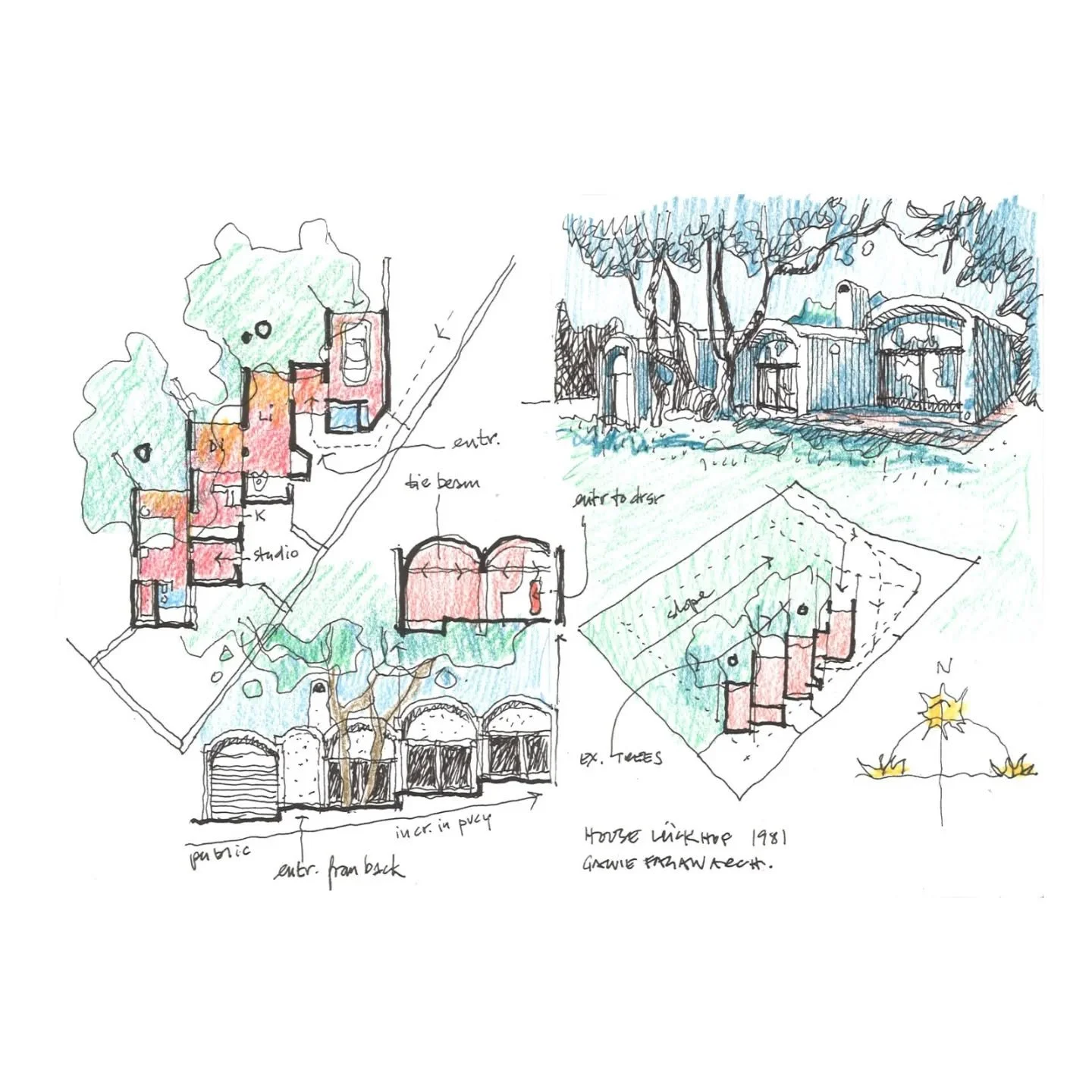 House L&uuml;ckhof designed by Gawie Fagan found in the book 20 Cape Houses, probably one of the books I  looked at most during my career and the forgot about until someone left the book open in the office on this project. A small house on a small bu