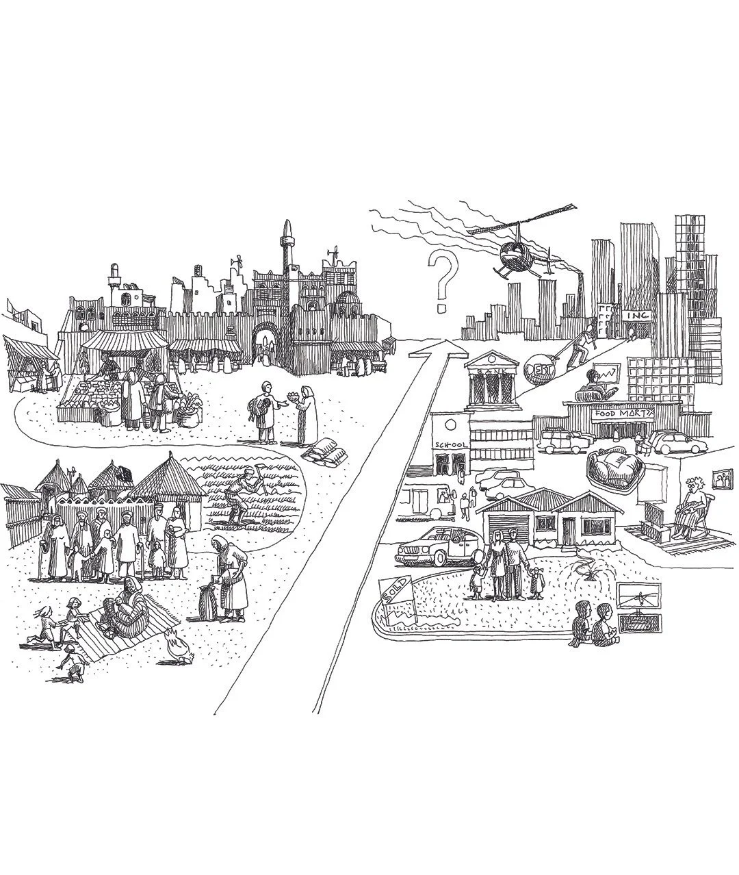 Sketch by architect Thorsten deckler for Decolisation course