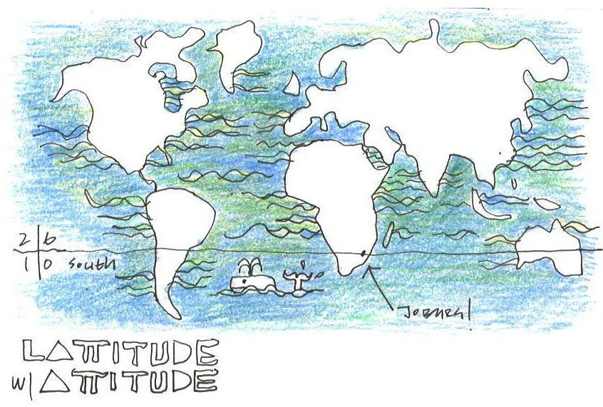 The 26’10 south latitude and our name. Image: Thorsten Deckler