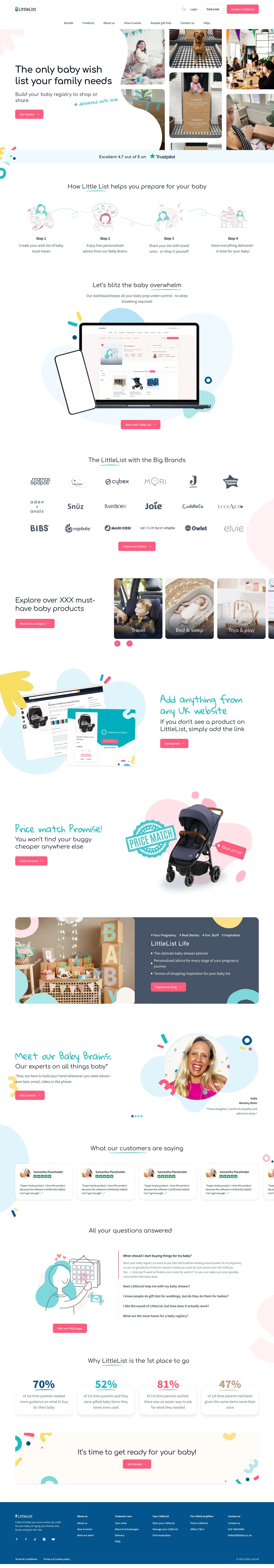 Planned homepage - by previous team