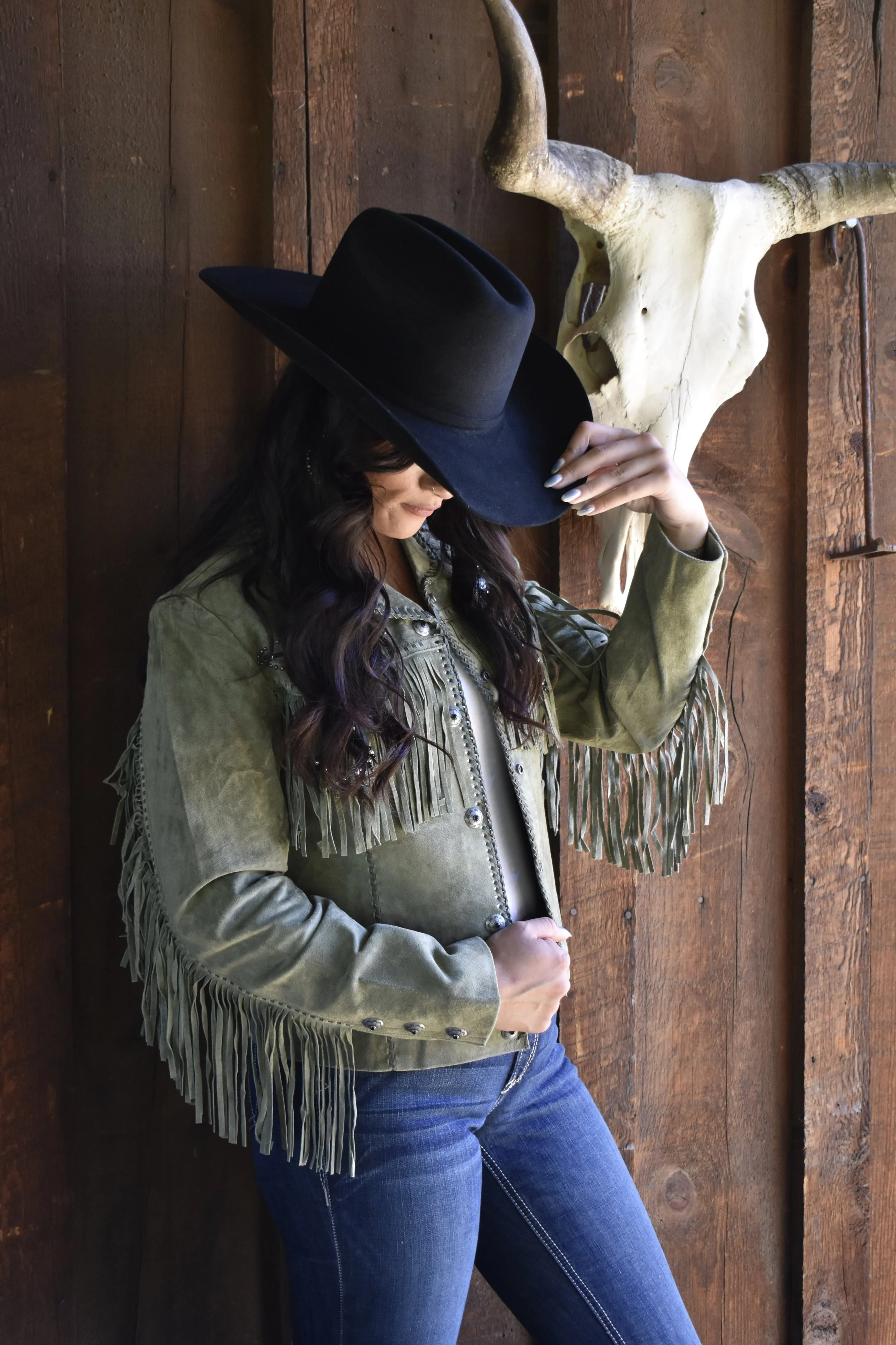 Scully Beaded Jacket Sage