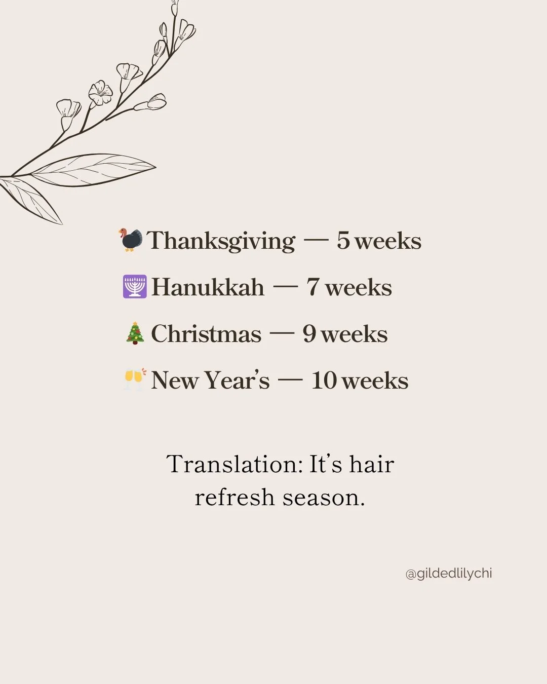 Holiday hair goals start now ✨
Our books are already filling up fast, especially for color + blonding appointments before the holiday rush. If you want your hair glowing for all the parties, photos, and celebrations — now’s the time to s