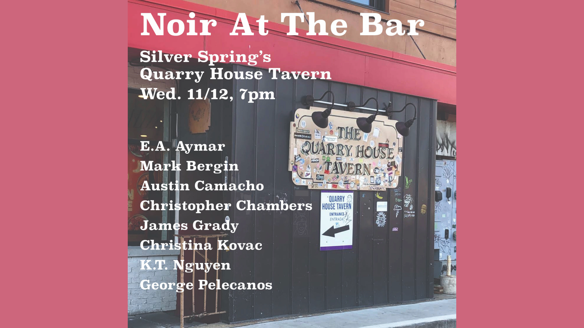 Noir at the Bar poster Quarry House Tavern