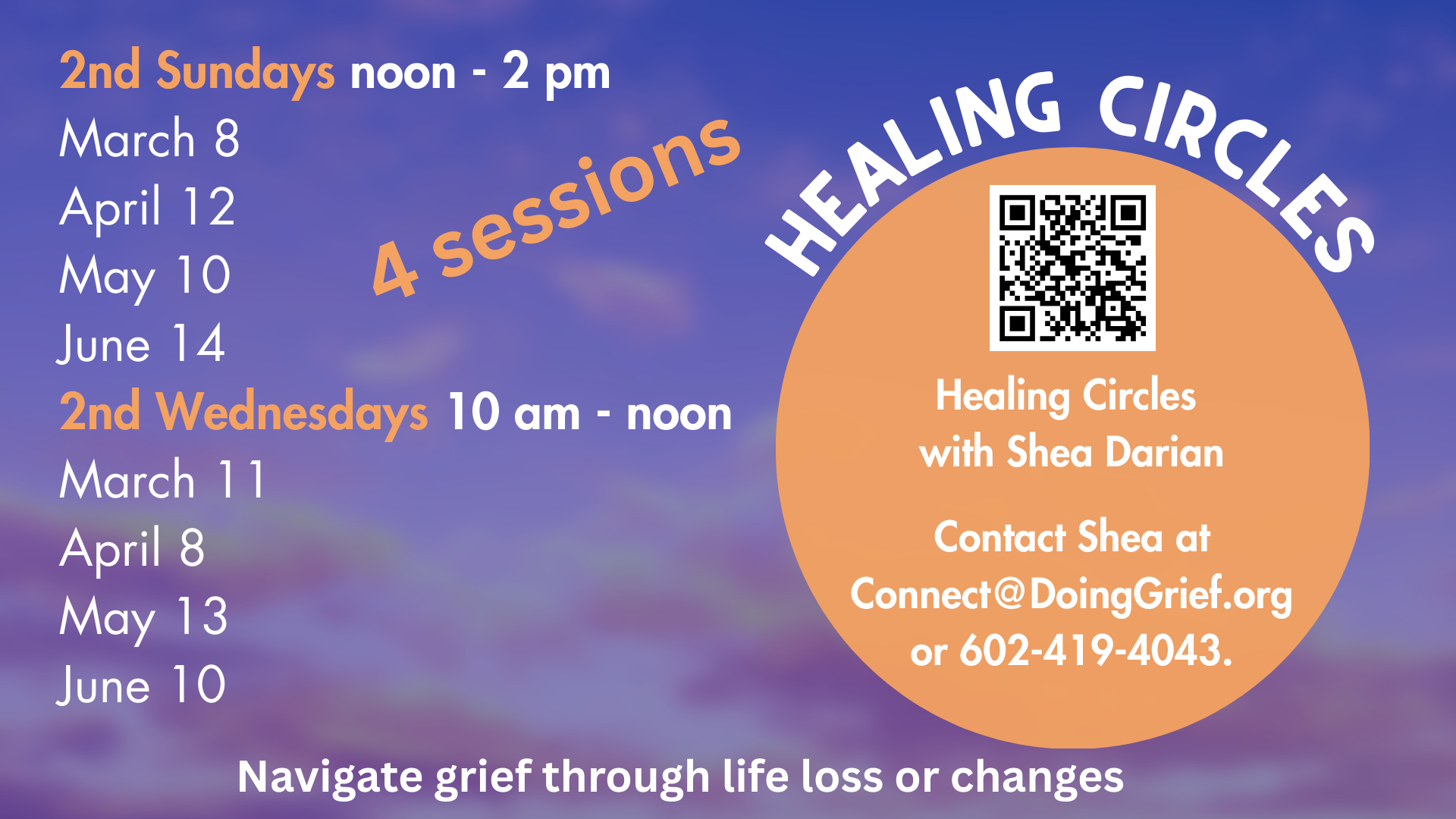 Healing Circles 2nd Sun and Wed
