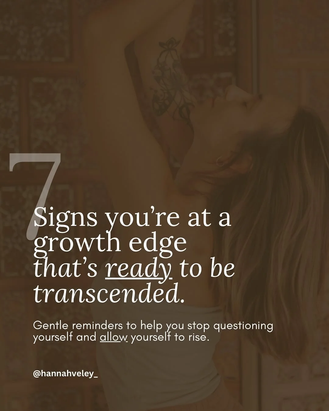 If you&rsquo;re feeling it, it&rsquo;s time. 🦋 You&rsquo;re ready. At this point, it&rsquo;s often just the mental chatter that&rsquo;s holding you back, telling you it&rsquo;s too hard to do the thing to transcend.

Watch where you&rsquo;re staying
