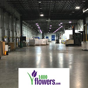 Cheryl’s Cookies (owned by 1-800 Flowers):  6″ thick concrete floor, 350,000 sq. ft., with joints 50+ feet apart