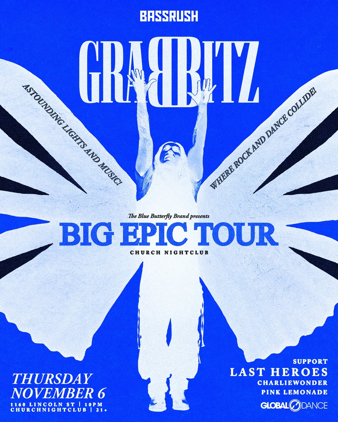 @realcharliewonder takes the altar nov 6 for @grabbitz big epic tour stop at church nightclub ⛪️ let&rsquo;s run it 💥