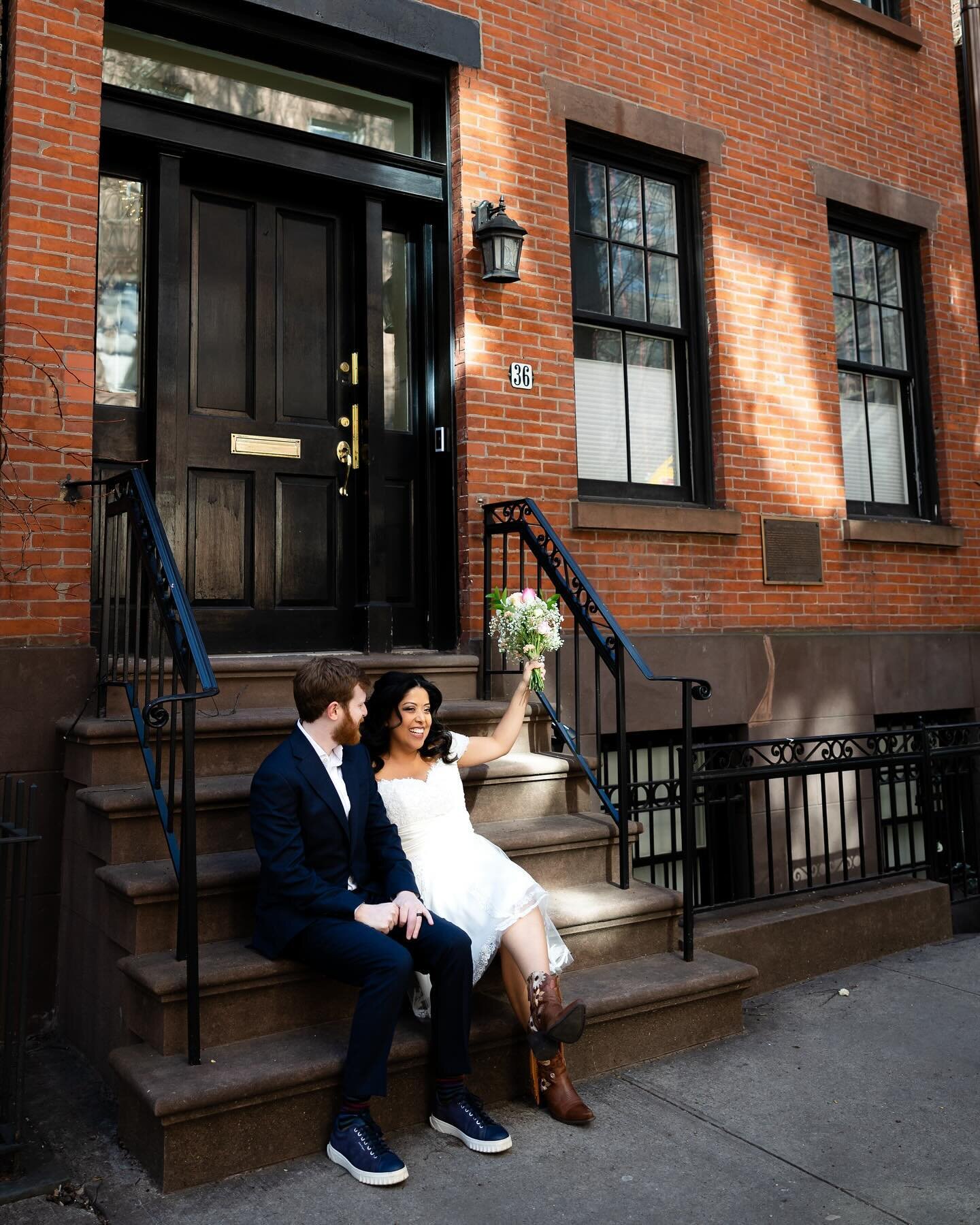 Preview of the beautiful elopement of Estefany &amp; Jason, taking us to City Hall, the West Village, and Central Park. Scroll through to the last photo to see how we felt the entire time, but please note the smiles!!!