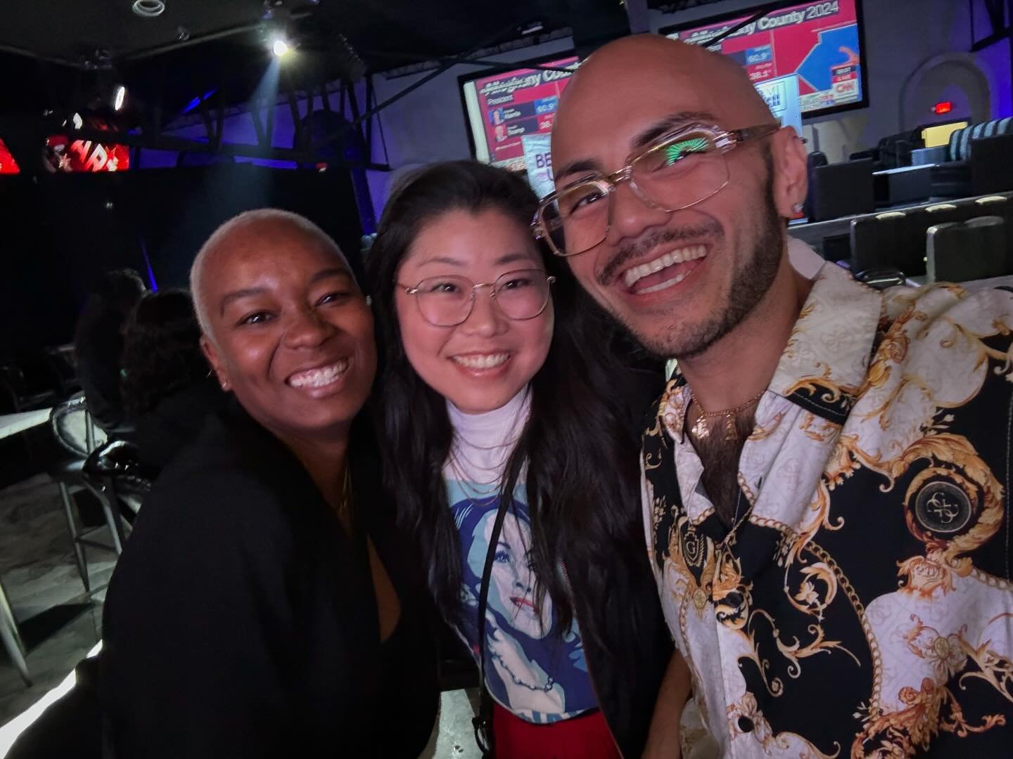 Even with all of the emotions that are coming up, I am grateful for friends, old &amp; new, who are helping me feel grounded in this moment. Here are some pics from Election Day. 🙏🏽💜🌈