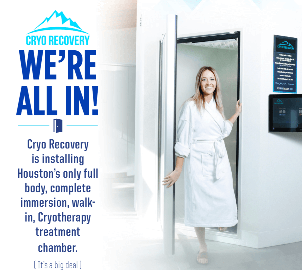We're All In! Introducing Houston's Only TRUE Whole Body Cryotherapy 