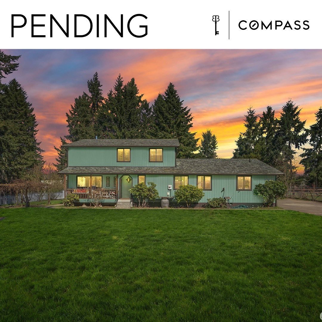It&rsquo;s officially Pending! 🎉
My clients are very soon going to have an incredible homestead in Graham! 

#backyardhomestead #beckybarrickrealty #compasswashington