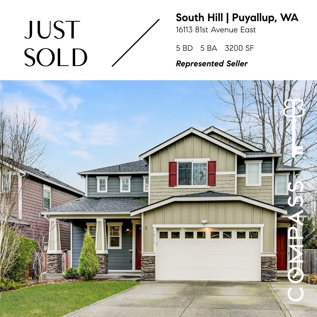 SOLD🎉in Puyallup!

Honored to get the opportunity to help serve these amazing clients again. 99% of our business is past clients and referrals&mdash;we are so honored to serce repeat clients!

#sold #puyalluprealestate #beckybarrickrealty #compasswa