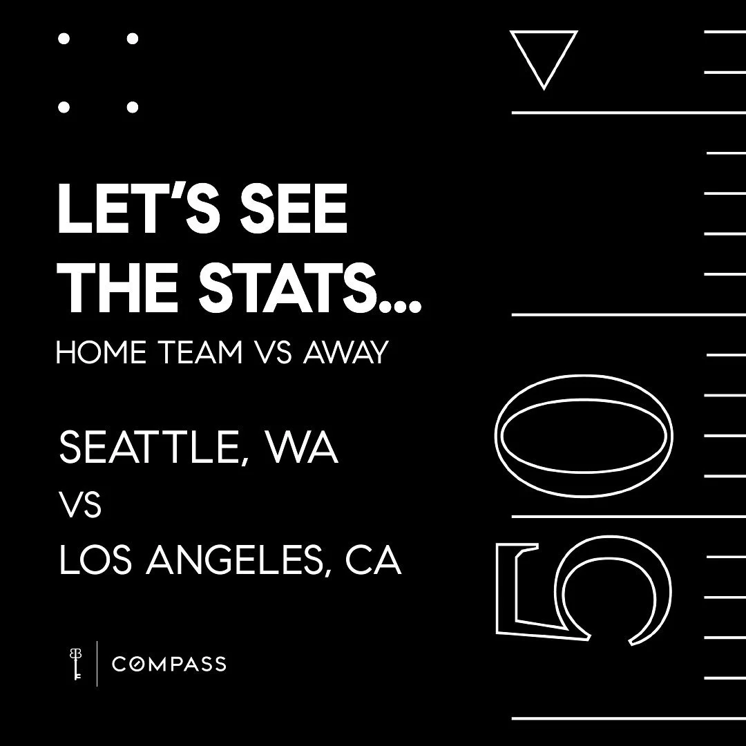 It&rsquo;s Blue Friday, and we&rsquo;re still having a blast! This weekend is @rams Vs @seahawks and LA has Seattle looking very affordable. 🏡

LA is widely known as a city with a very high cost of living. Did you know that it also has a lower media